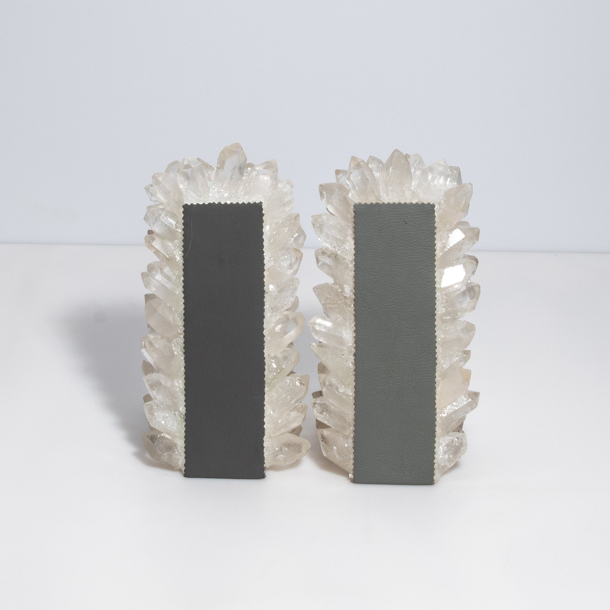 Book Ends in Classic Clear Quartz Large