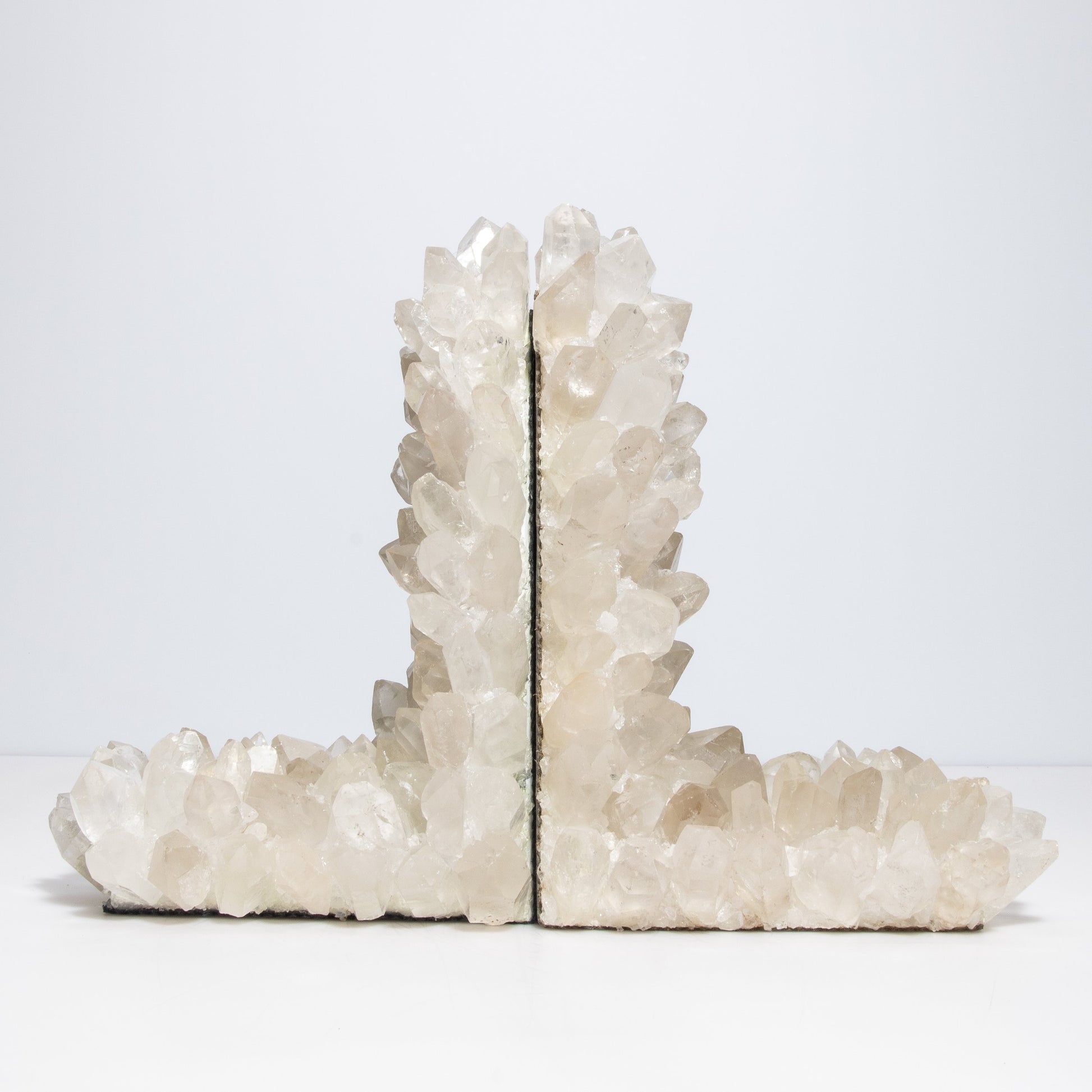 Book Ends in Classic Clear Quartz Large