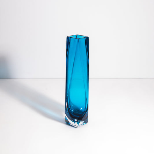 Murano Goccia Vase in Azure Blue