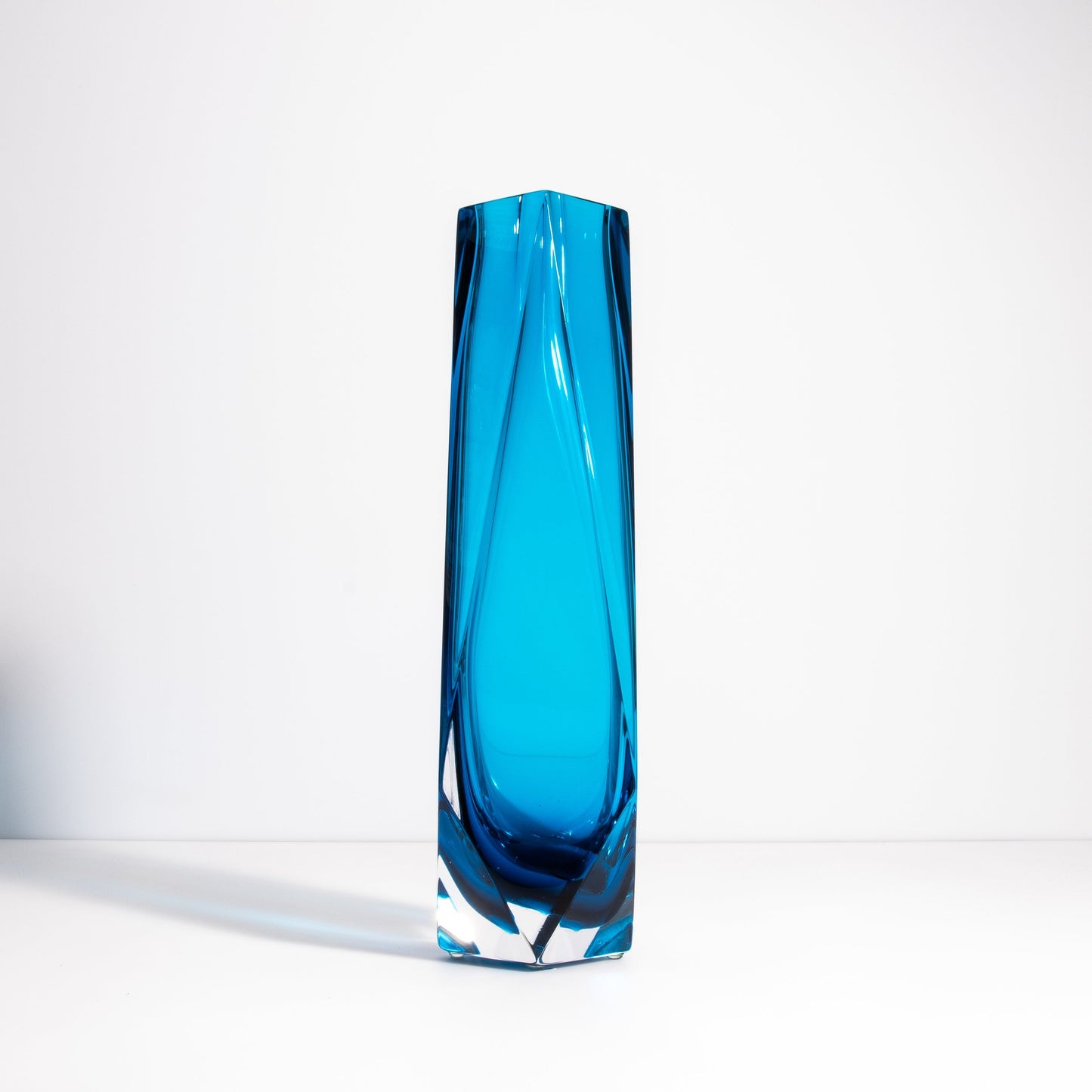 Murano Goccia Vase in Azure Blue