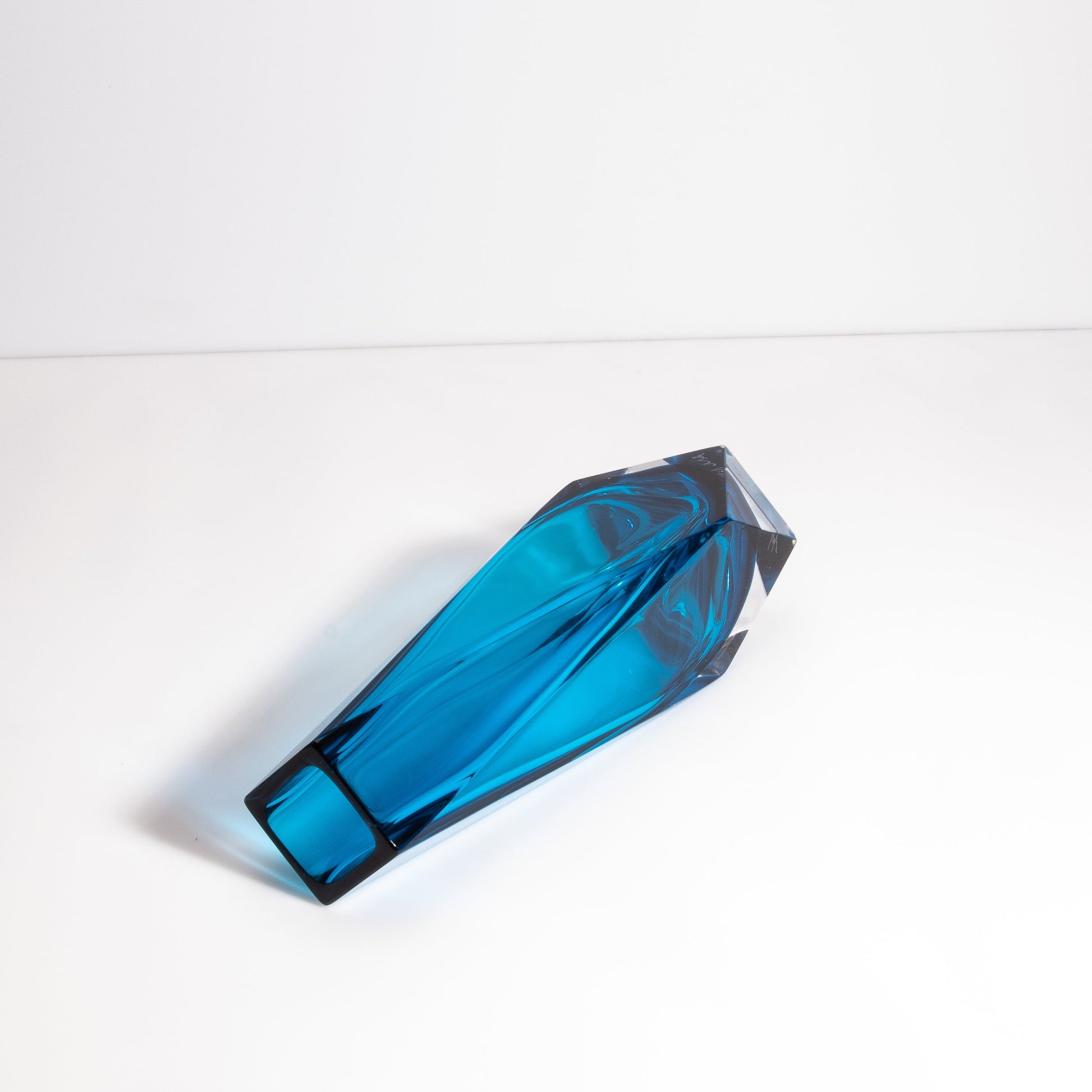 Murano Goccia Vase in Azure Blue