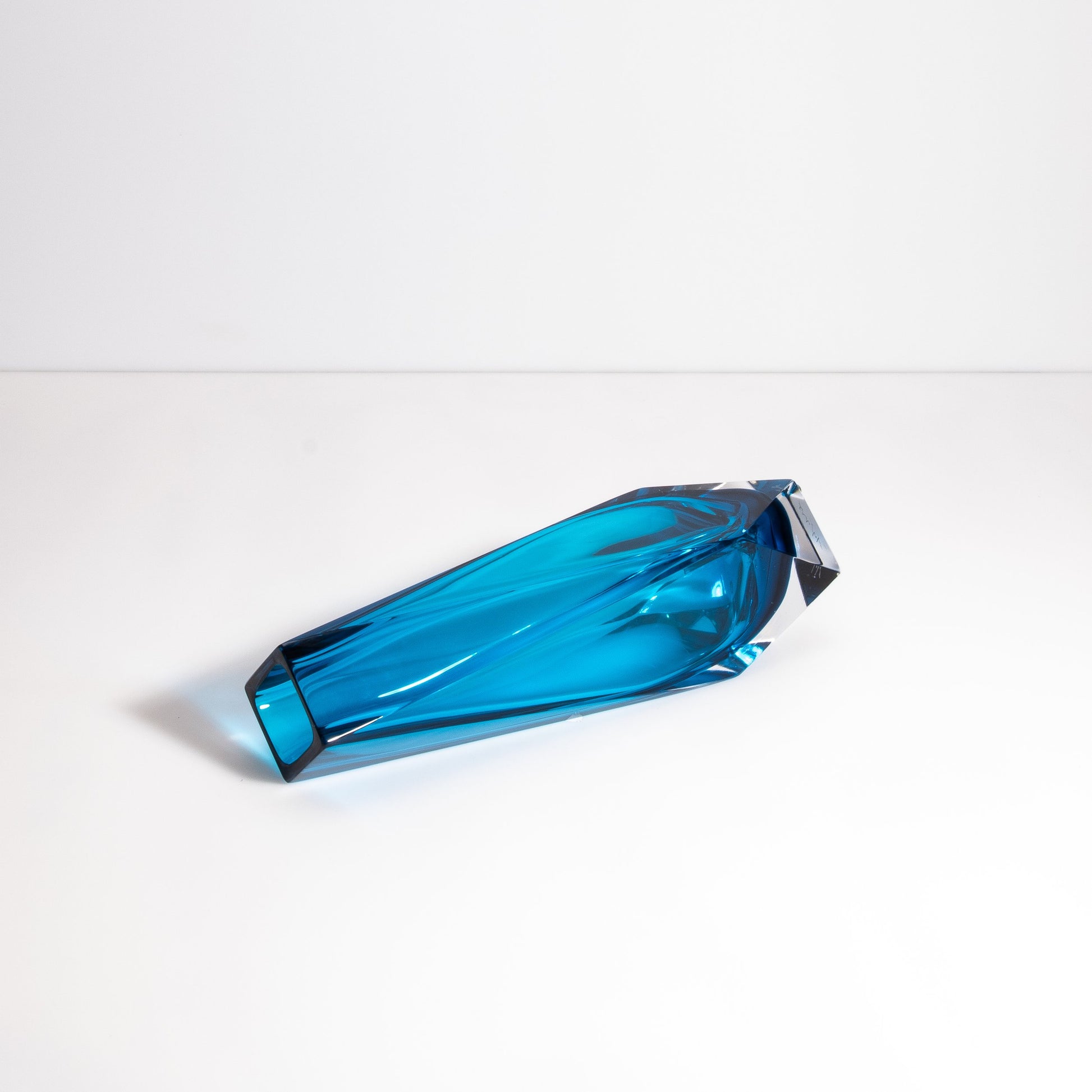 Murano Goccia Vase in Azure Blue
