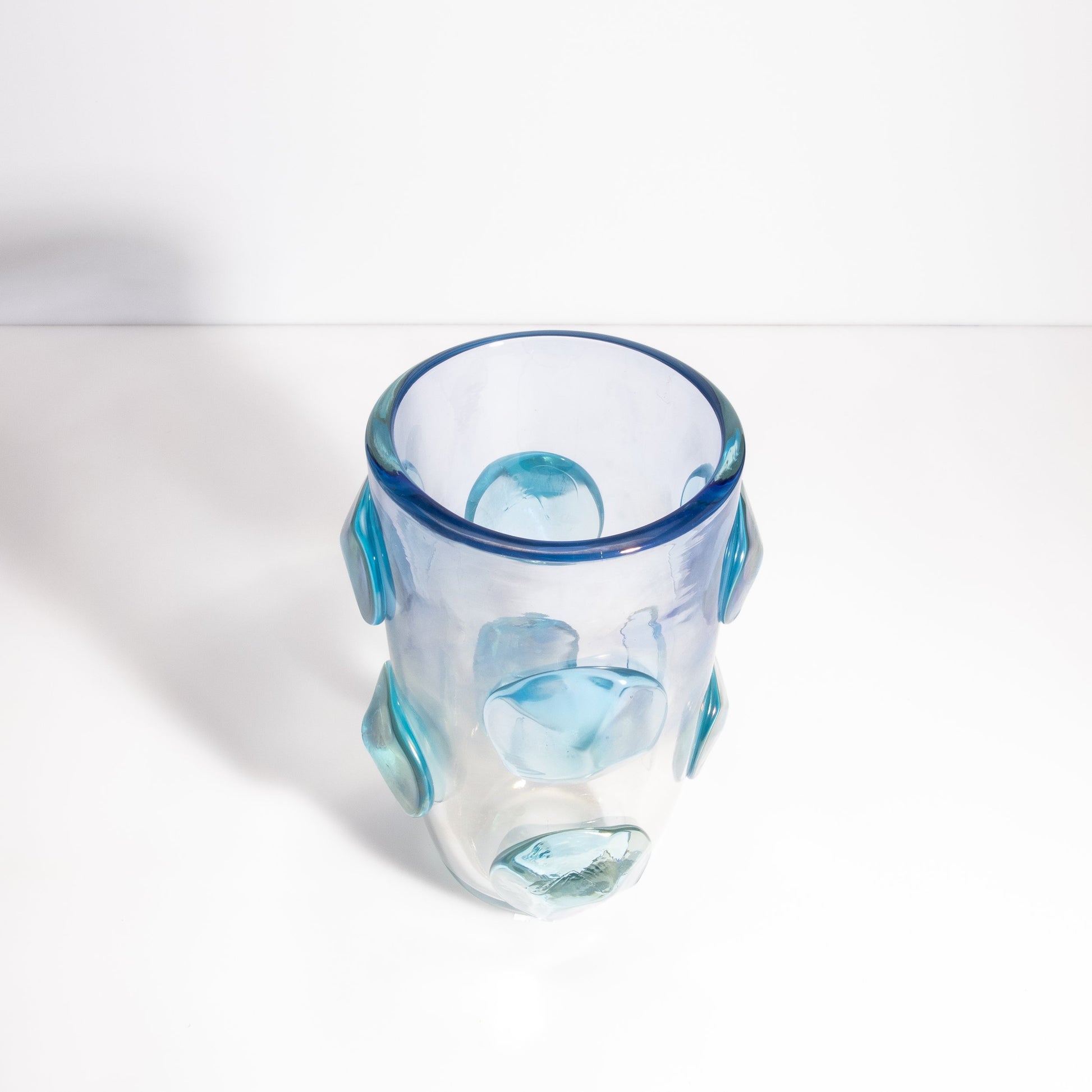 Murano Vase in Light Lagoon Blue