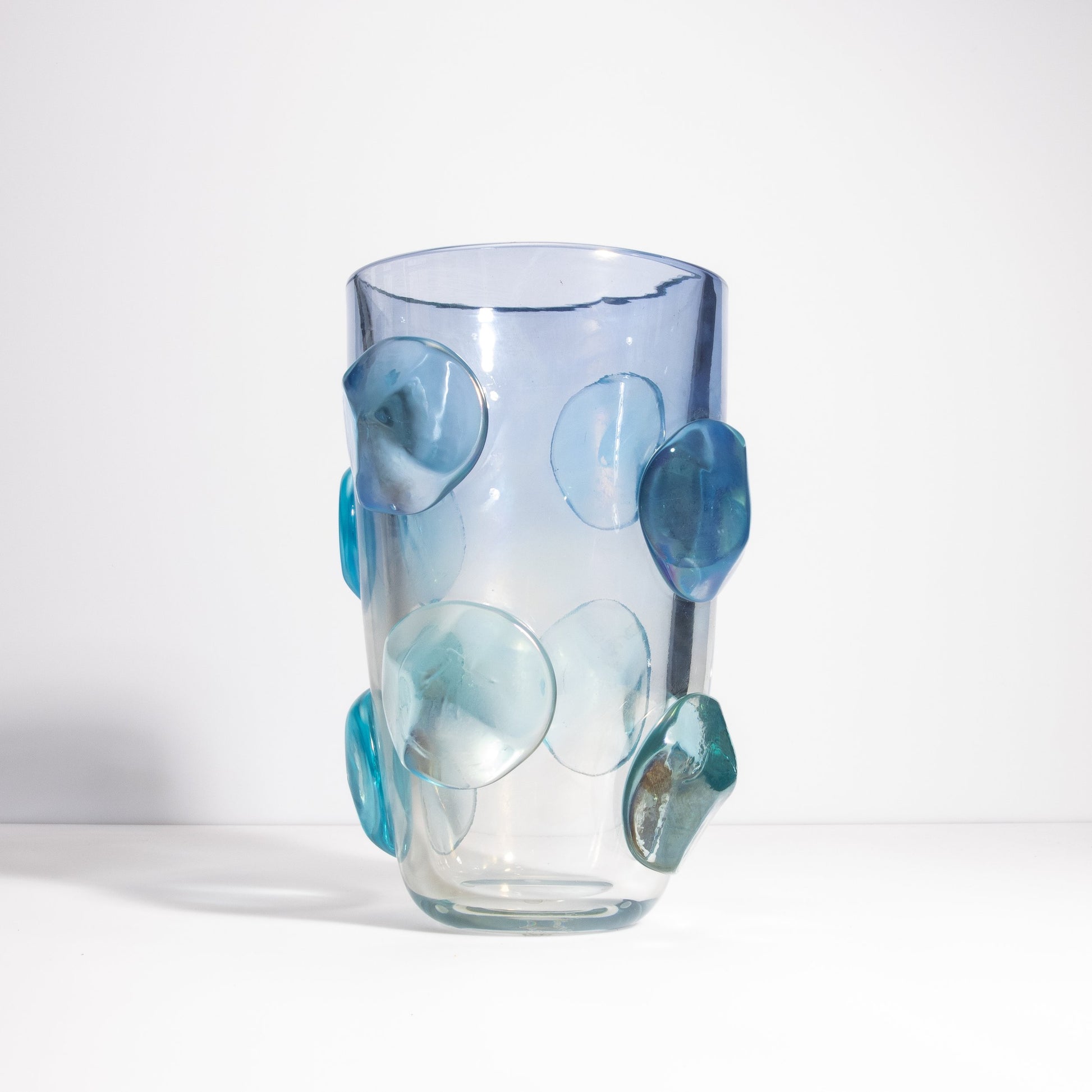Murano Vase in Light Lagoon Blue