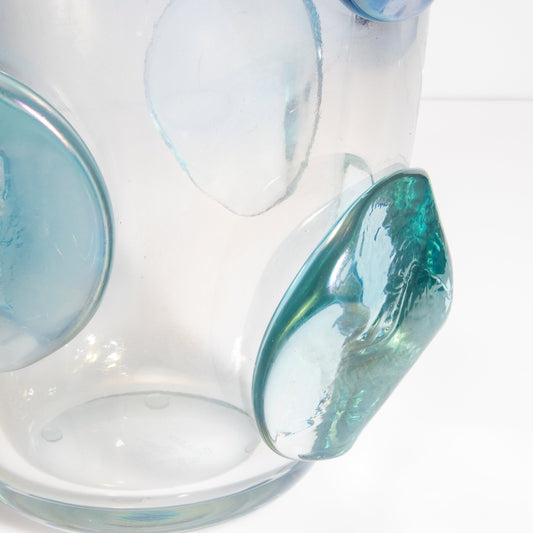 Murano Vase in Light Lagoon Blue