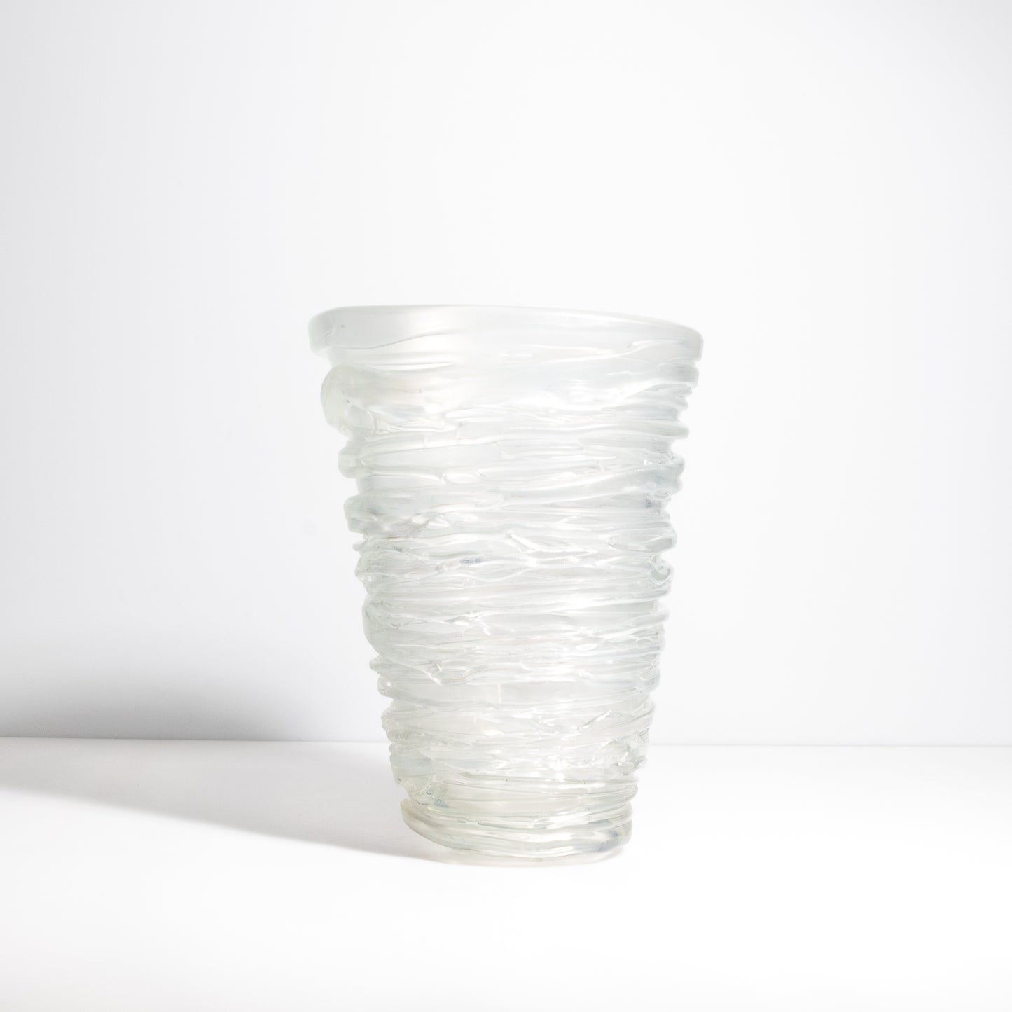Murano Spiral Vase Frosted