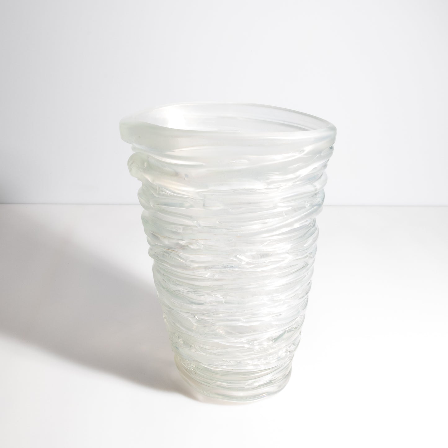Murano Spiral Vase Frosted