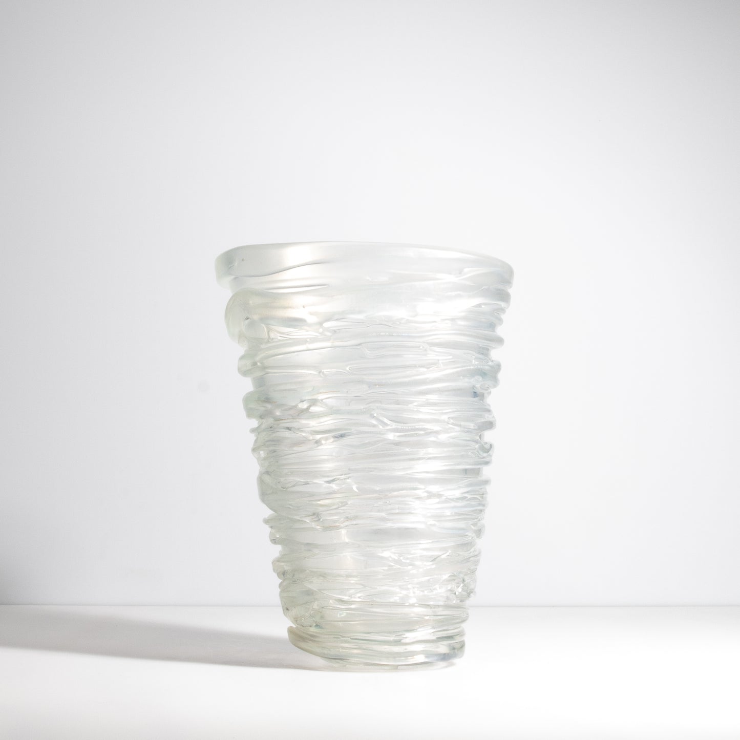 Murano Spiral Vase Frosted