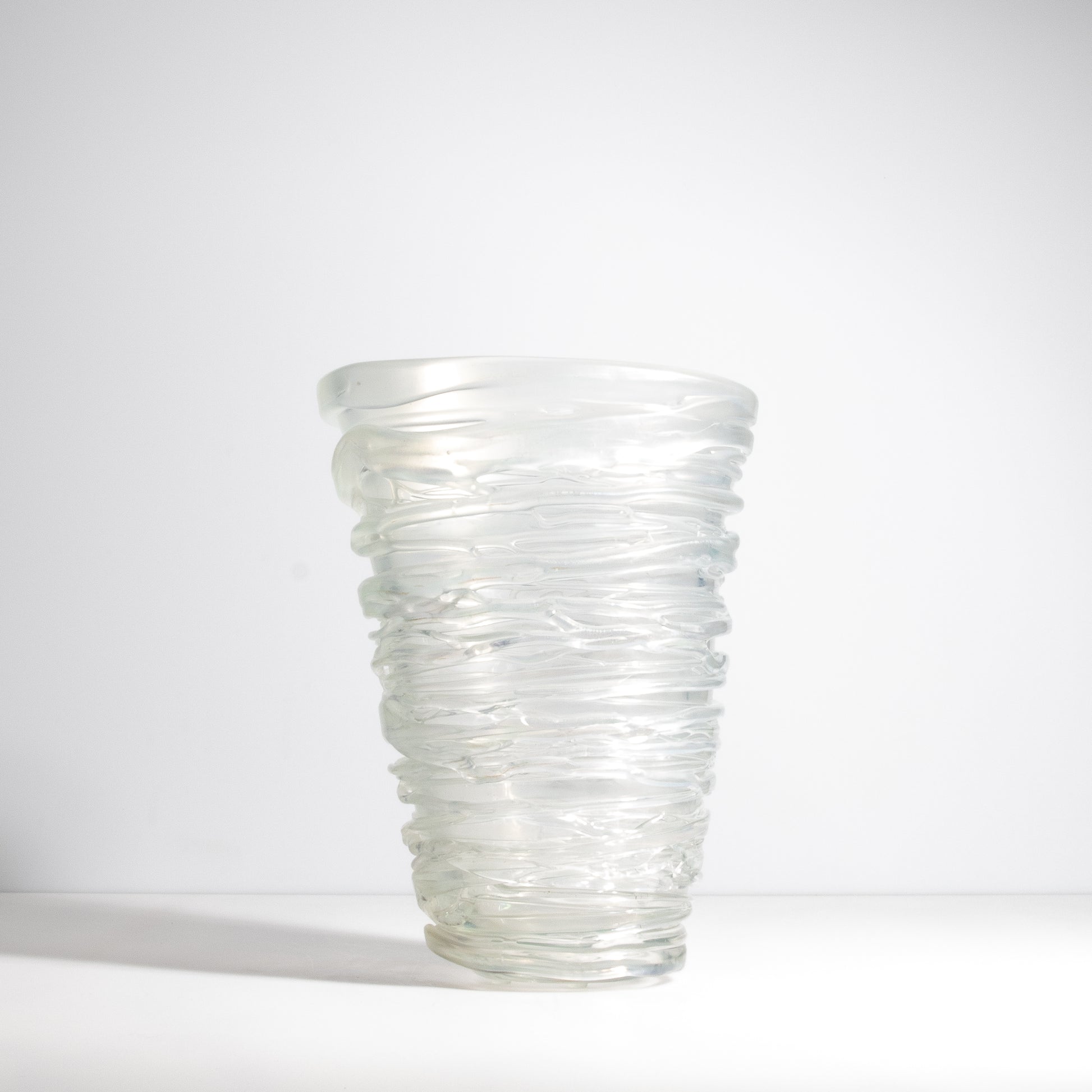 Murano Spiral Vase Frosted