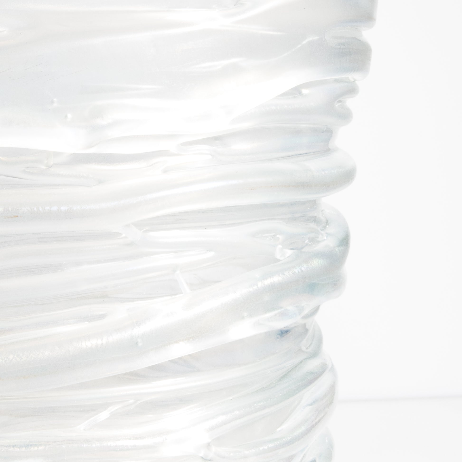 Murano Spiral Vase Frosted