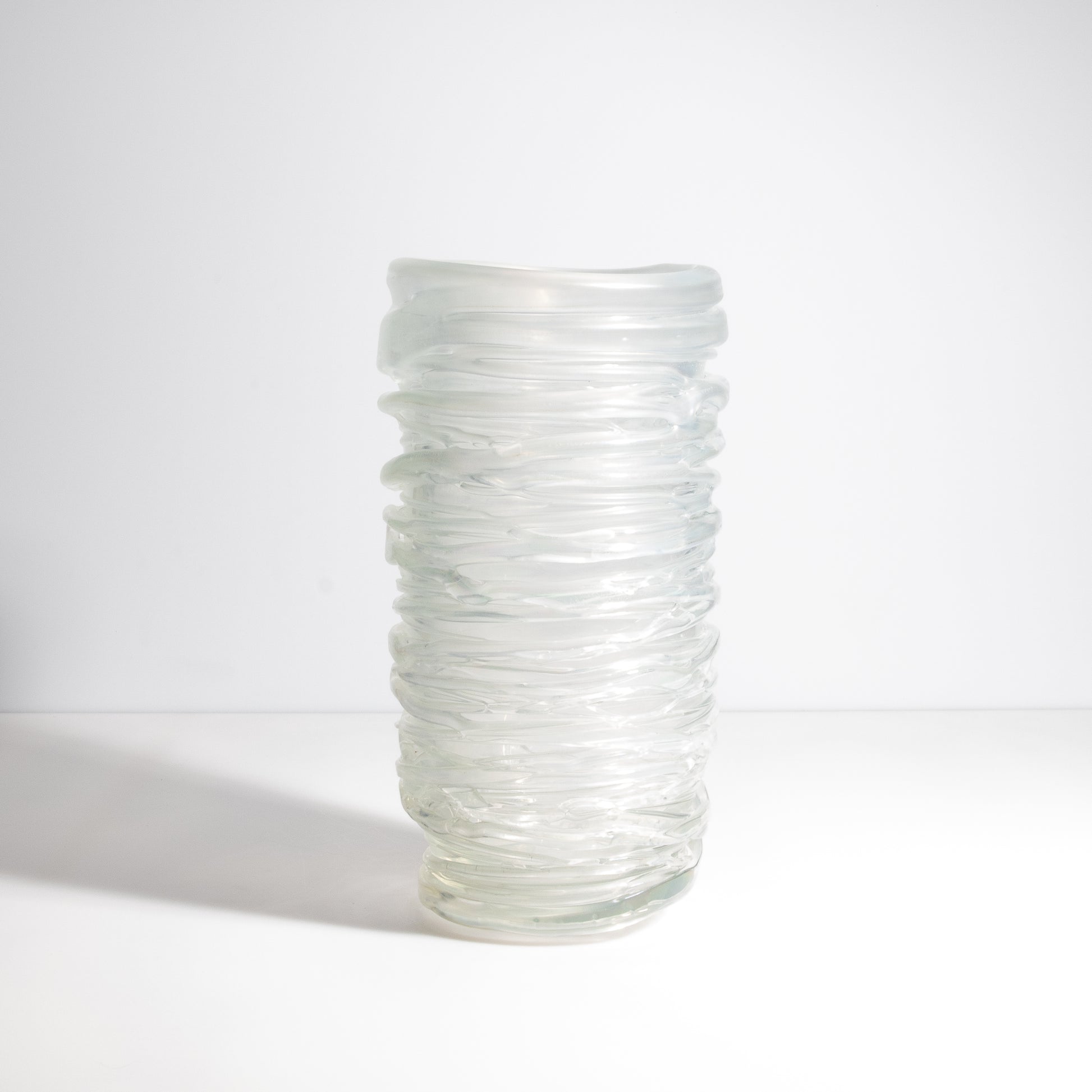 Murano Spiral Vase Frosted