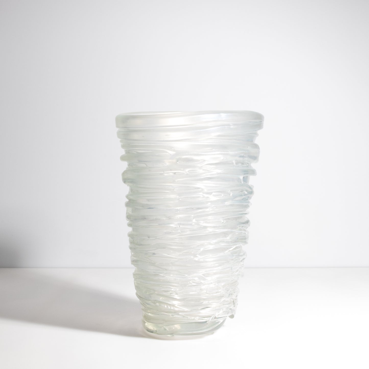 Murano Spiral Vase Frosted