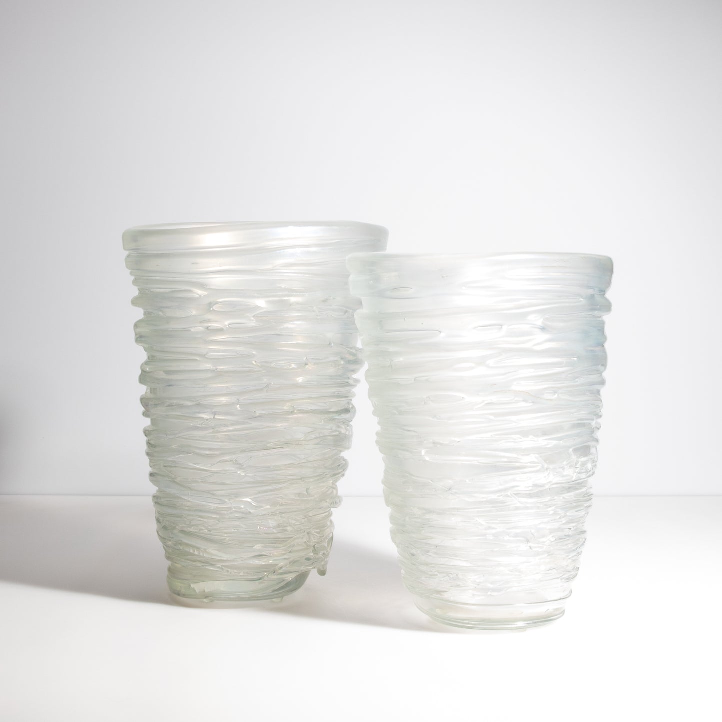 Murano Spiral Vase Frosted