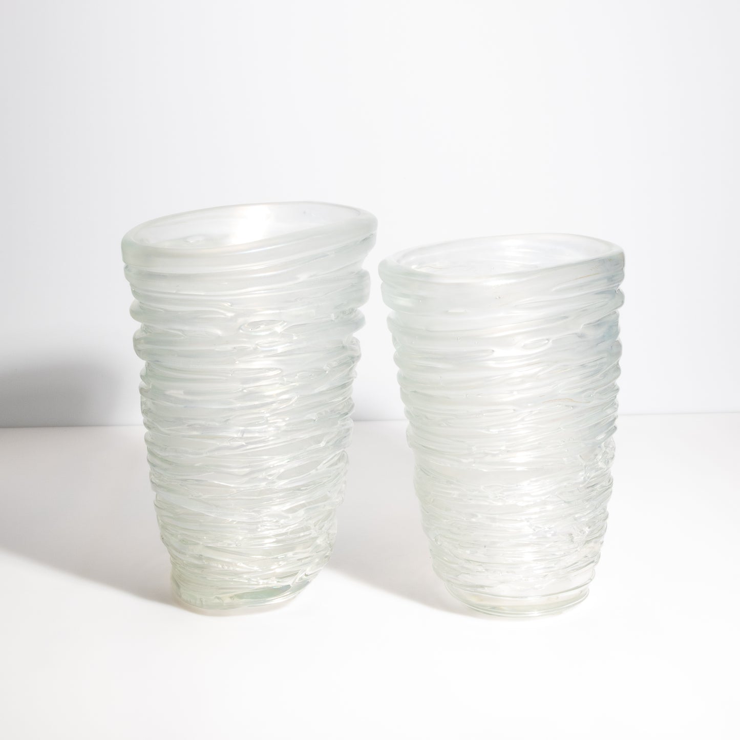 Murano Spiral Vase Frosted