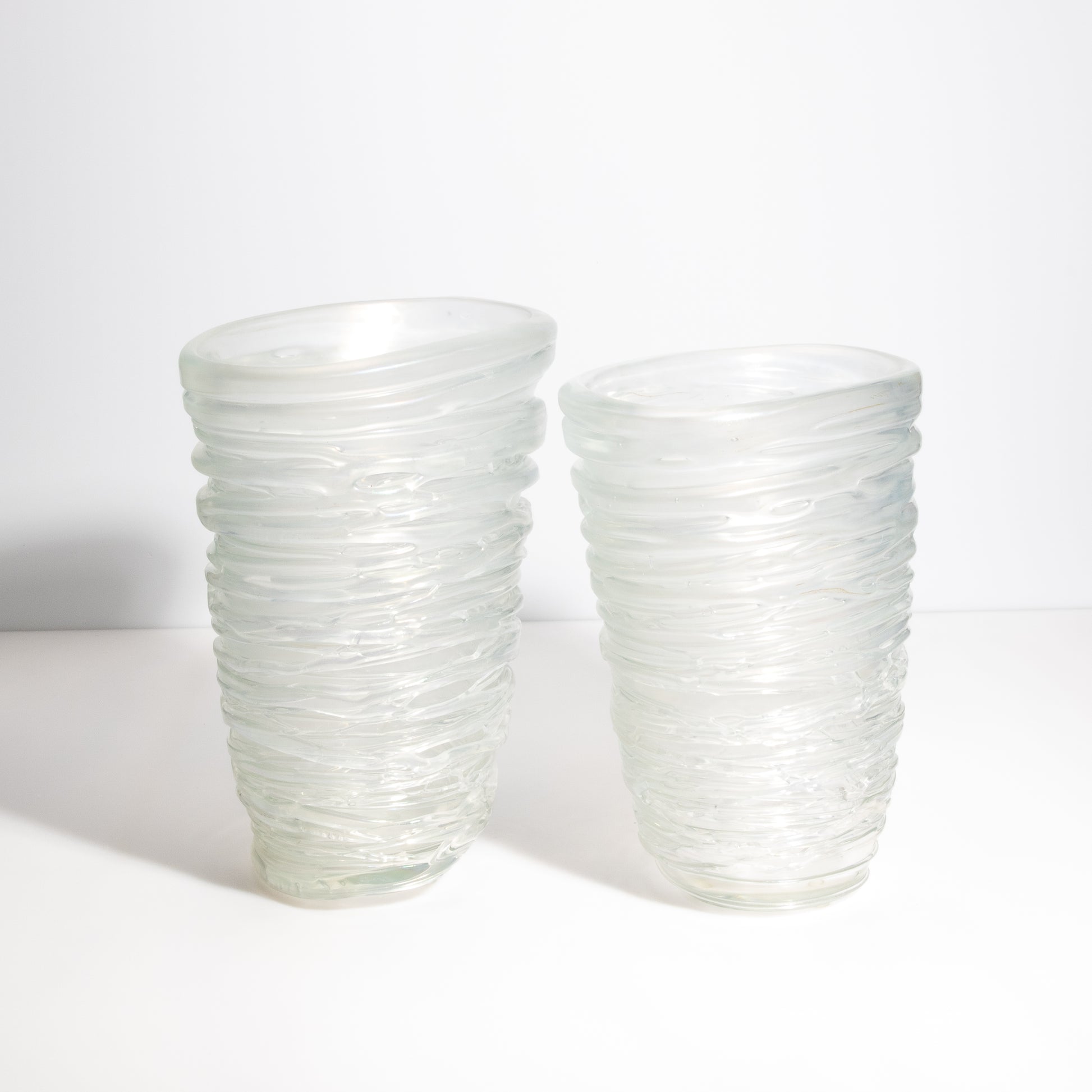 Murano Spiral Vase Frosted
