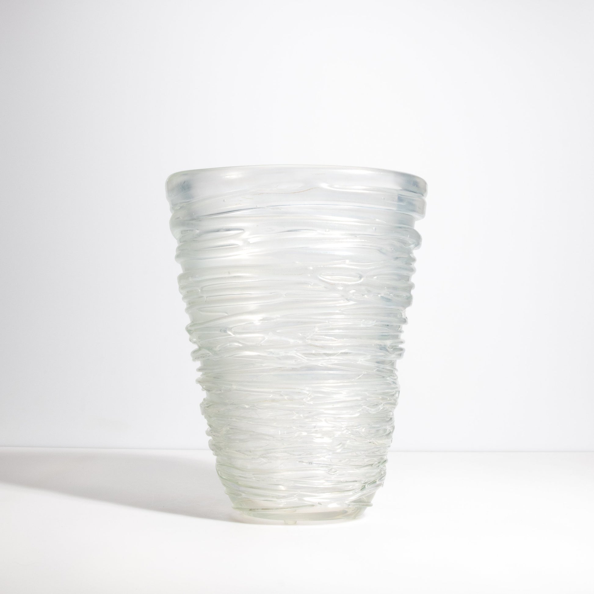 Murano Spiral Vase Frosted