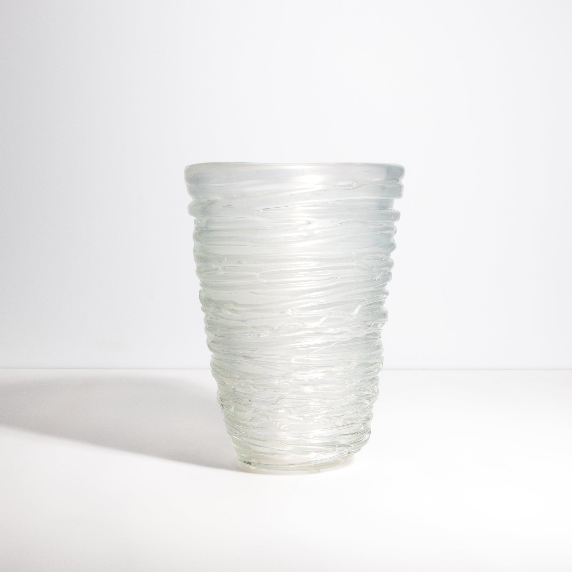 Murano Spiral Vase Frosted