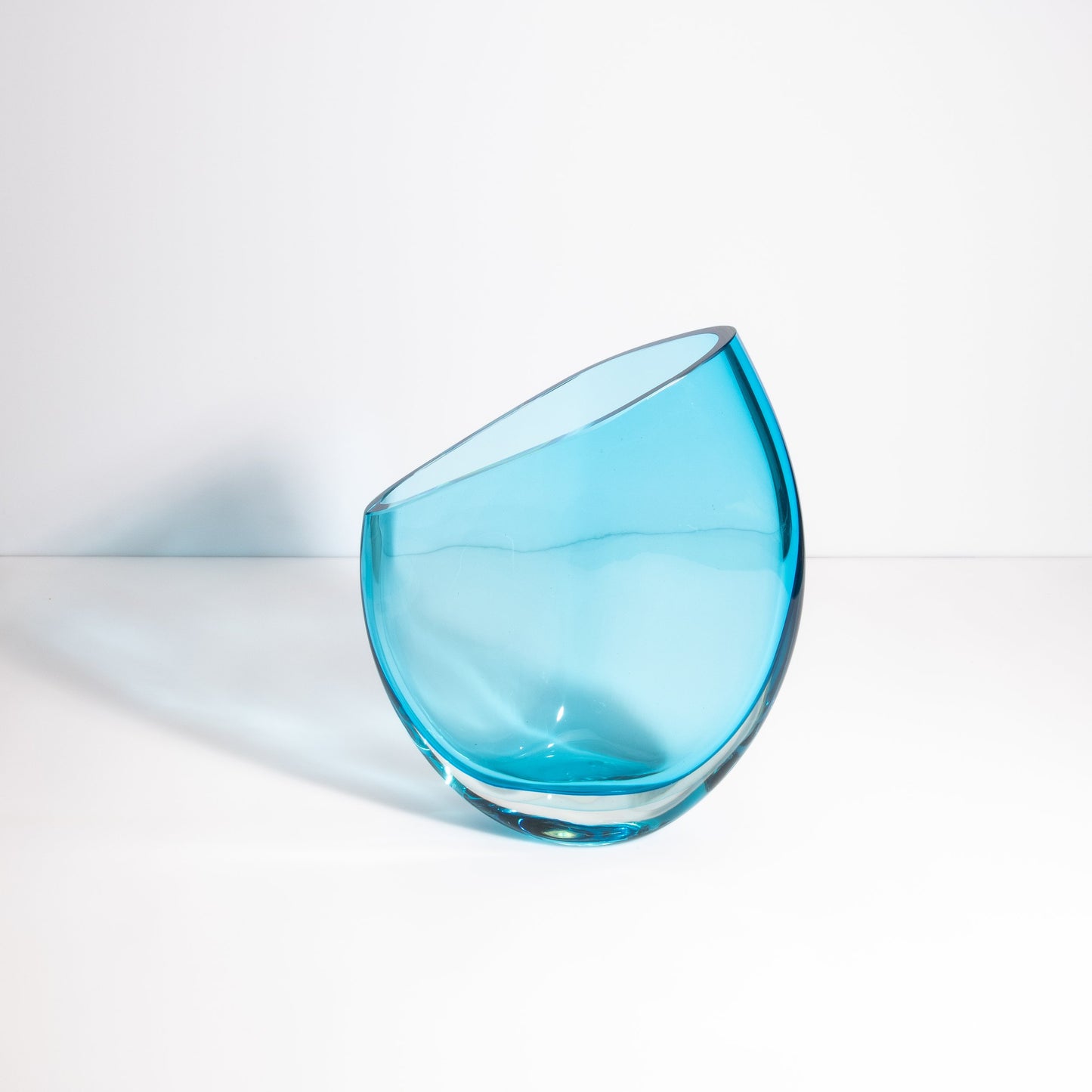 Murano Teardrop Vase in Lagoon Blue