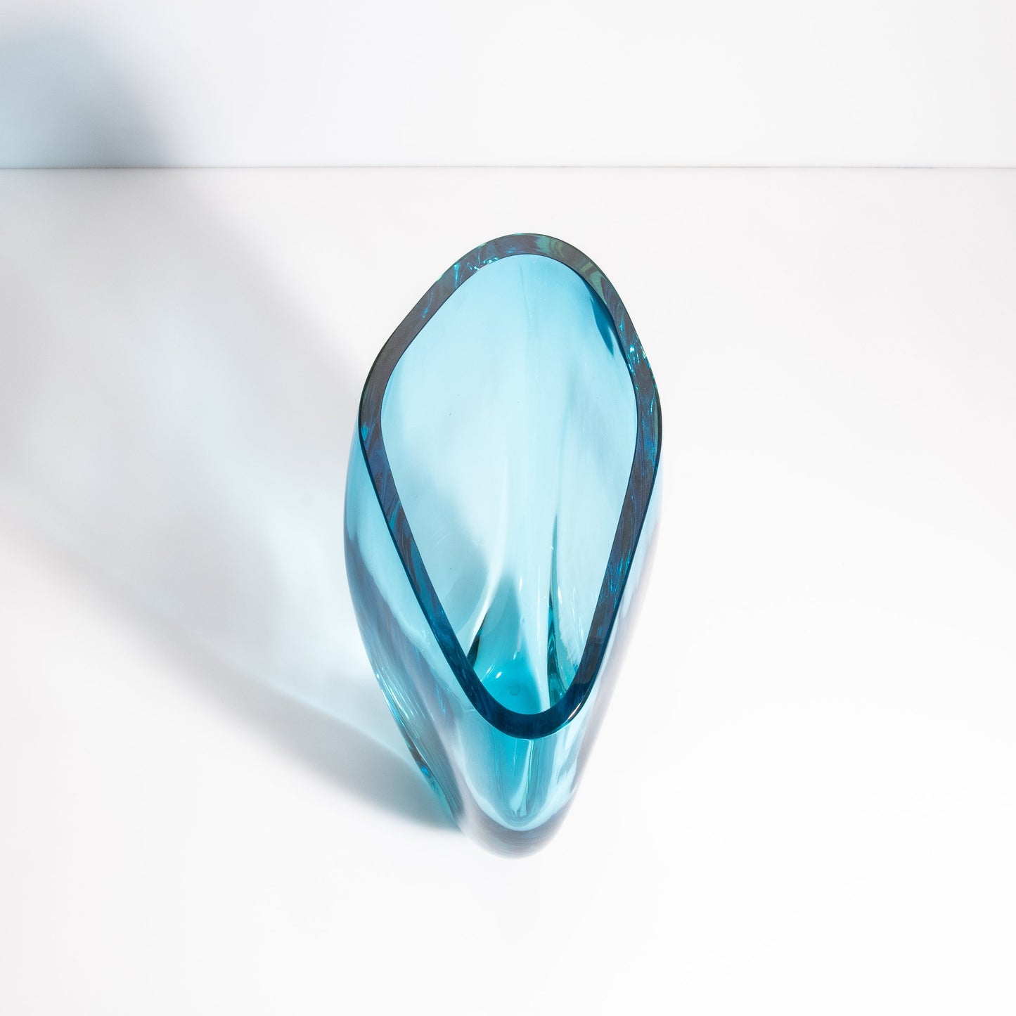 Murano Teardrop Vase in Lagoon Blue
