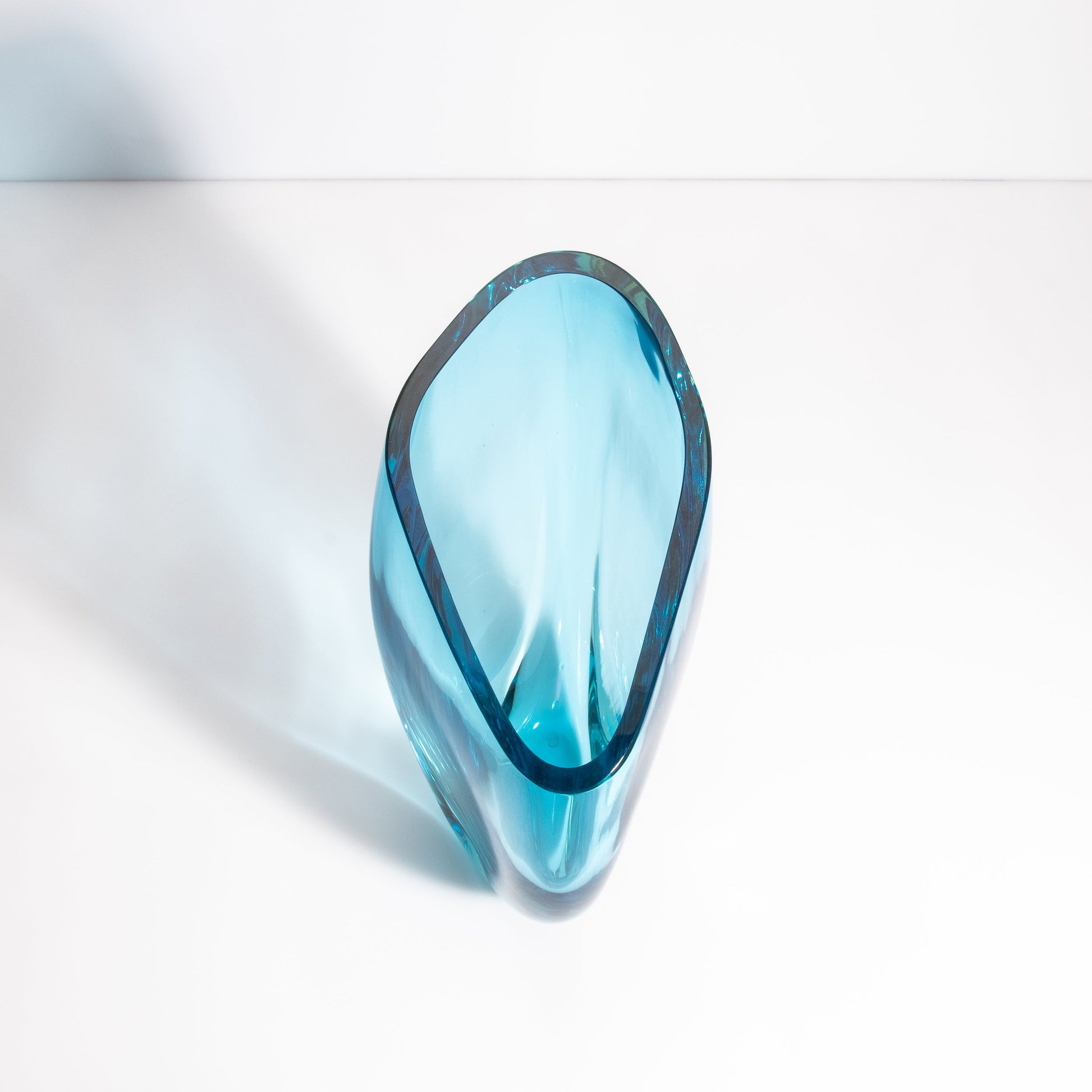 Murano Teardrop Vase in Lagoon Blue