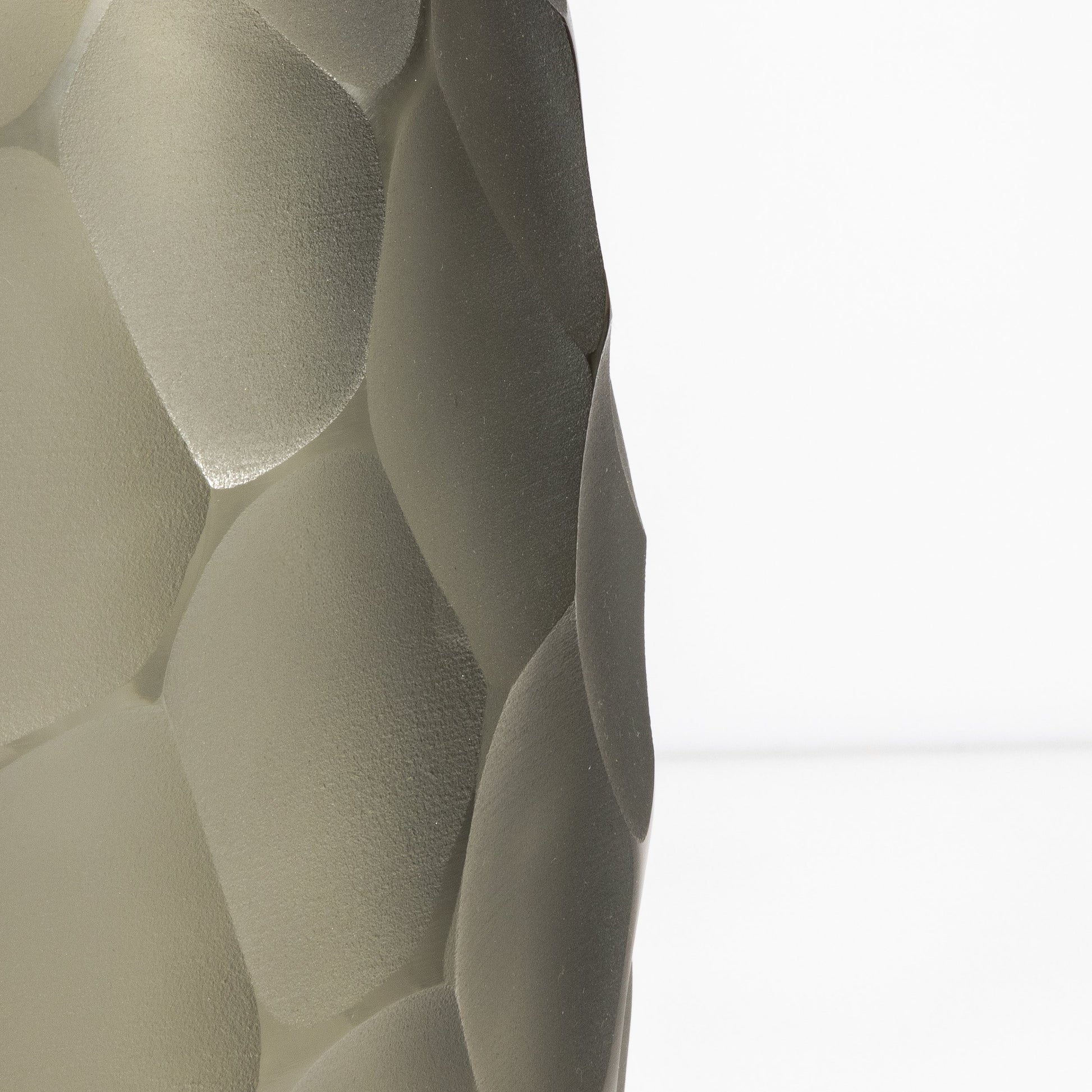 Murano Battuto Vase in Grey