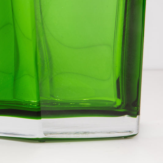 Murano Penta Vase in Green