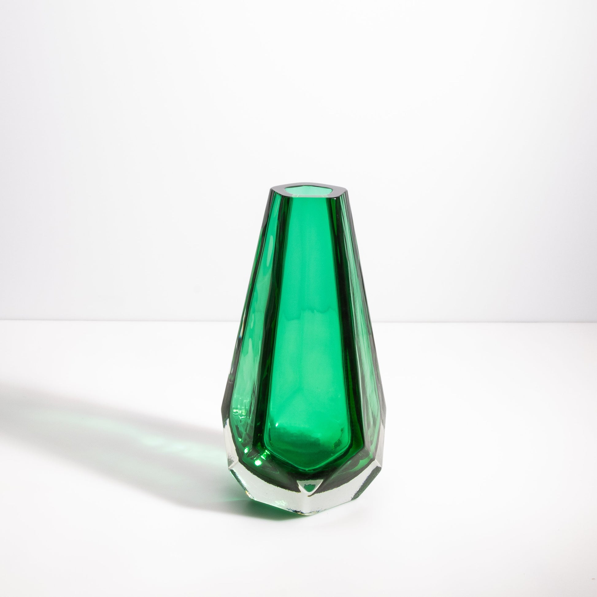 Murano Vase in Emerald Green
