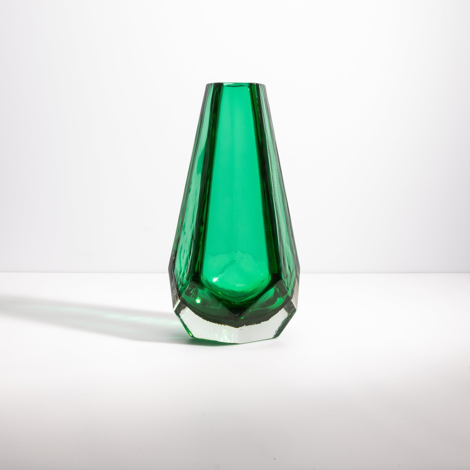 Murano Vase in Emerald Green