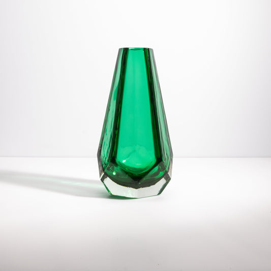 Murano Vase in Emerald Green