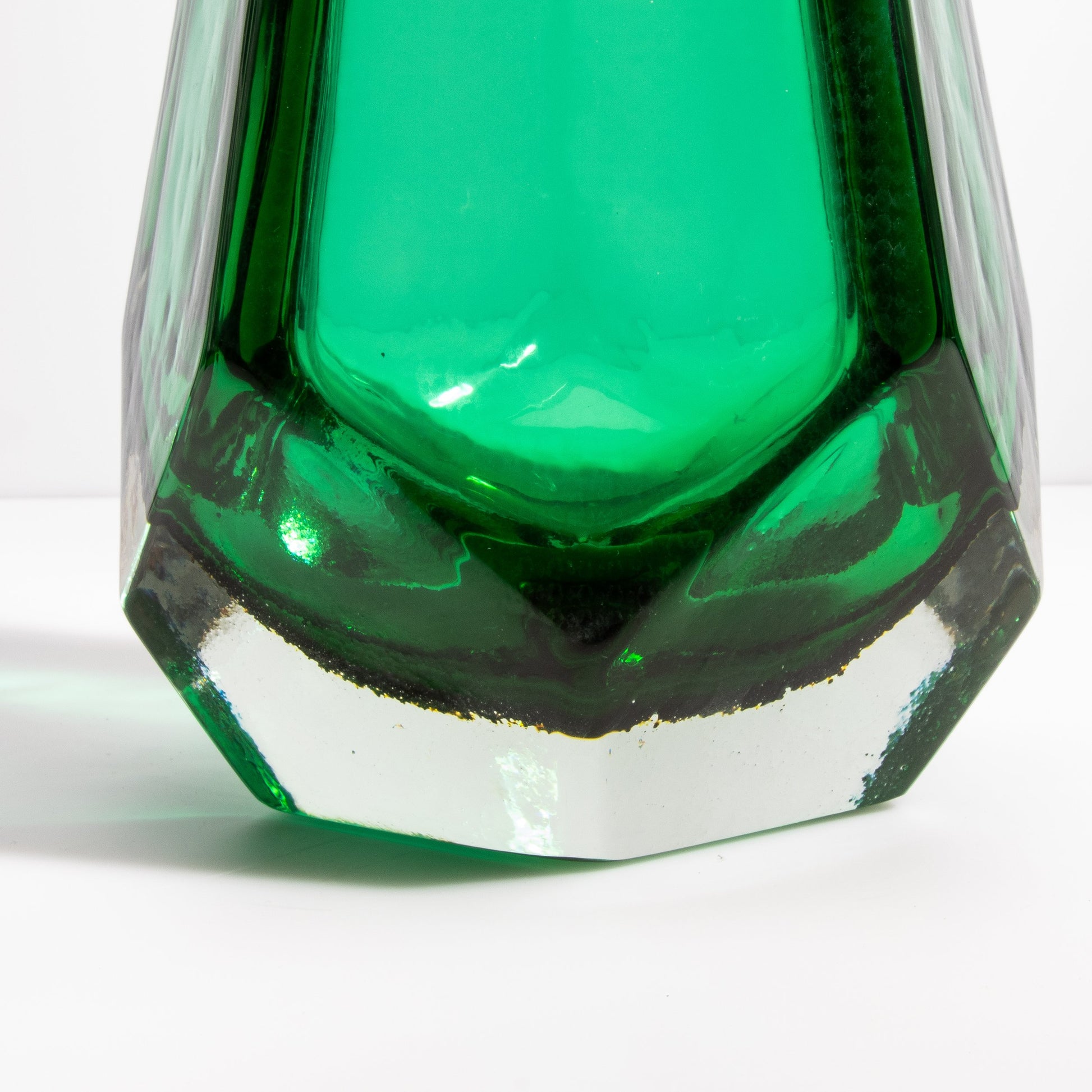 Murano Vase in Emerald Green
