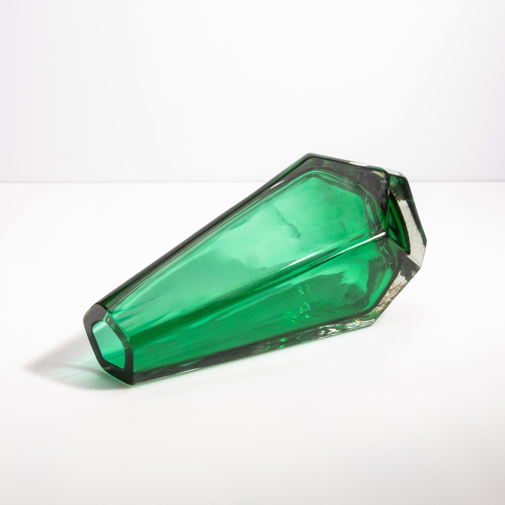 Murano Vase in Emerald Green