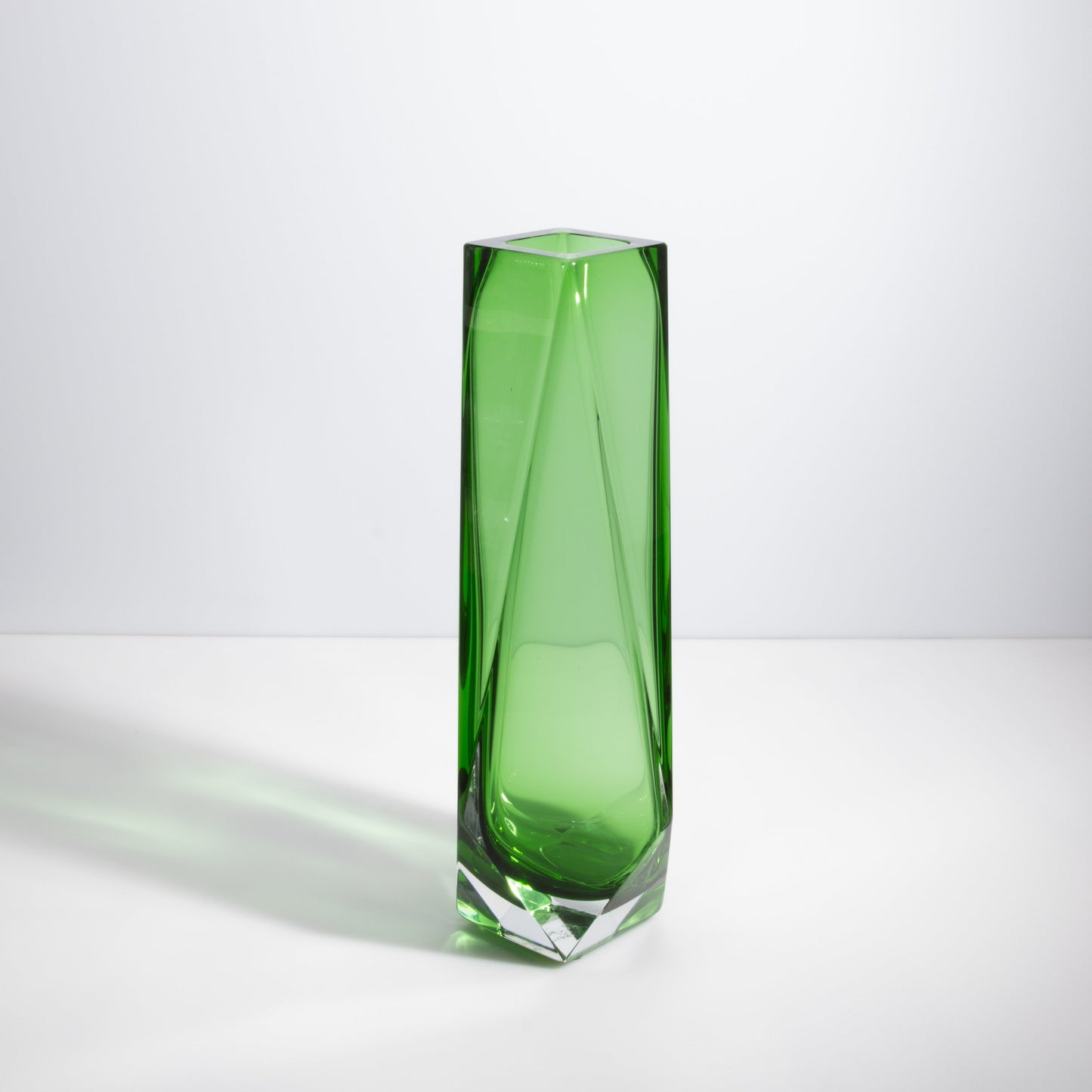 Murano Goccia Tall Vase in Green