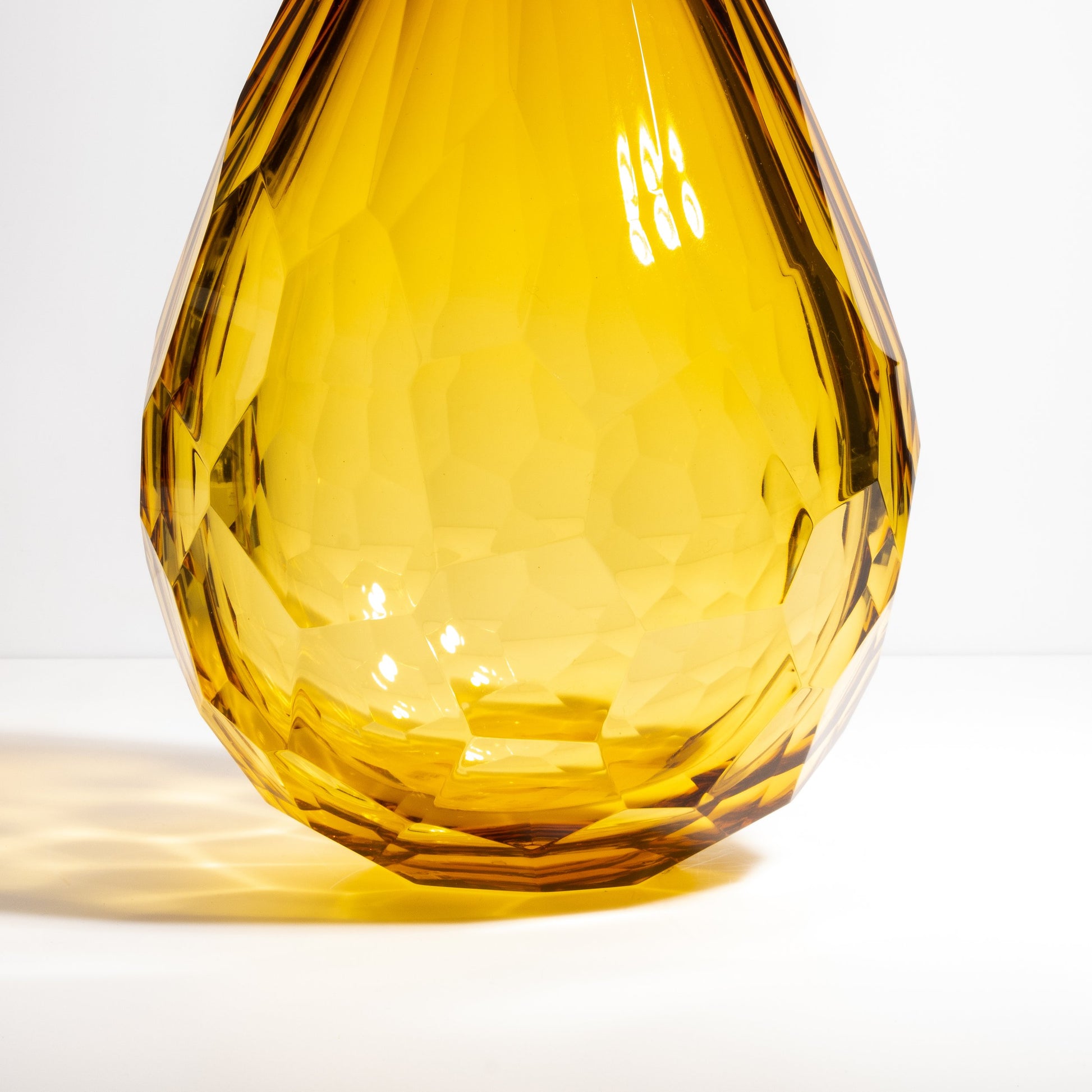 Murano Barrel Vase in Amber