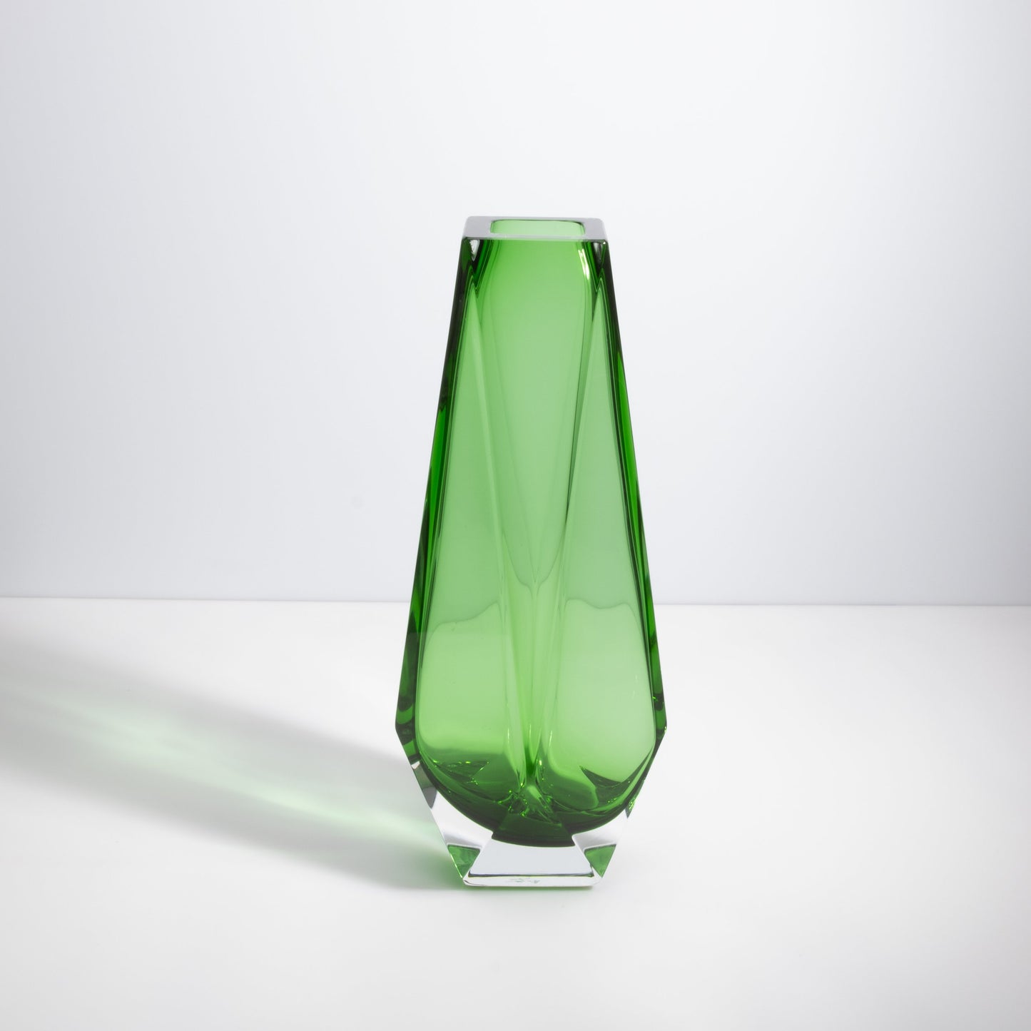Murano Goccia Tall Vase in Green