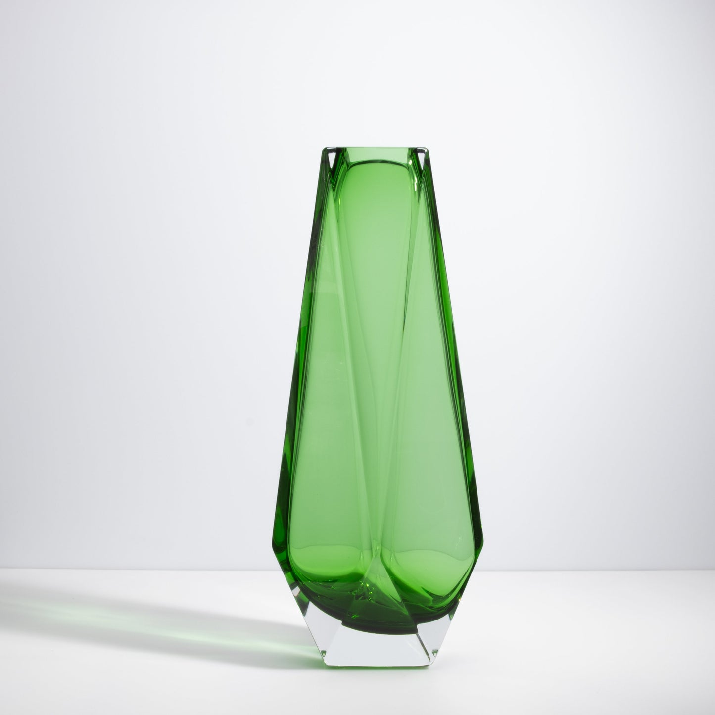 Murano Goccia Tall Vase in Green