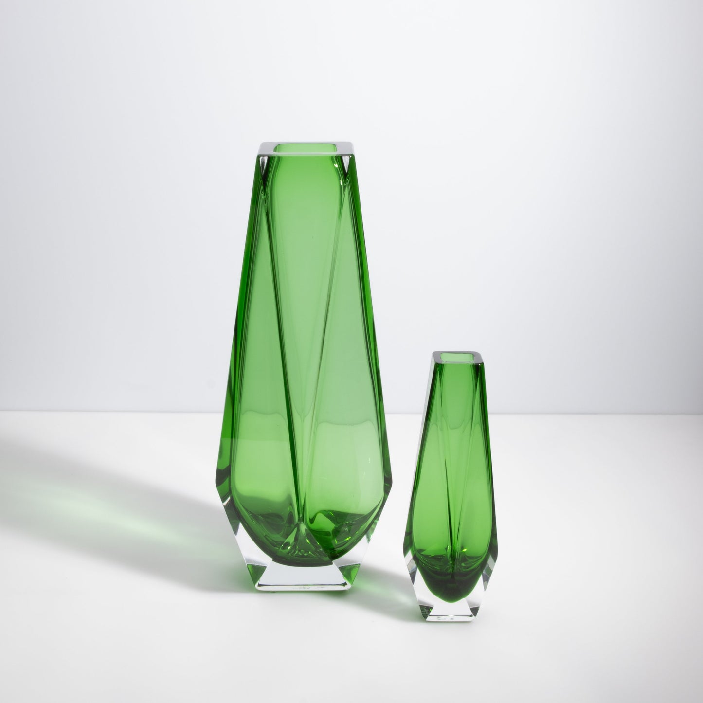 Murano Goccia Tall Vase in Green