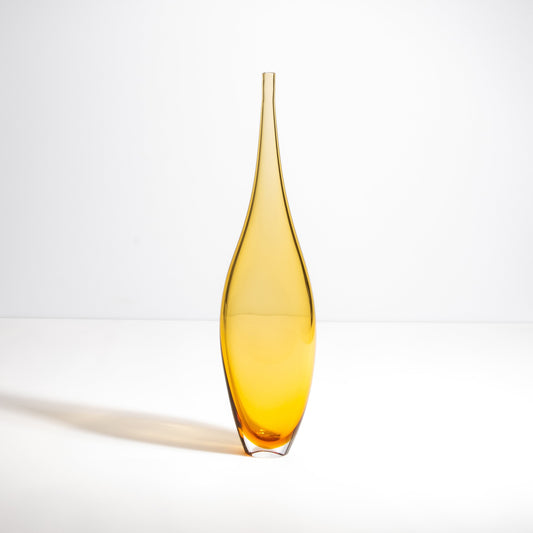 Murano Tall Vase in Amber