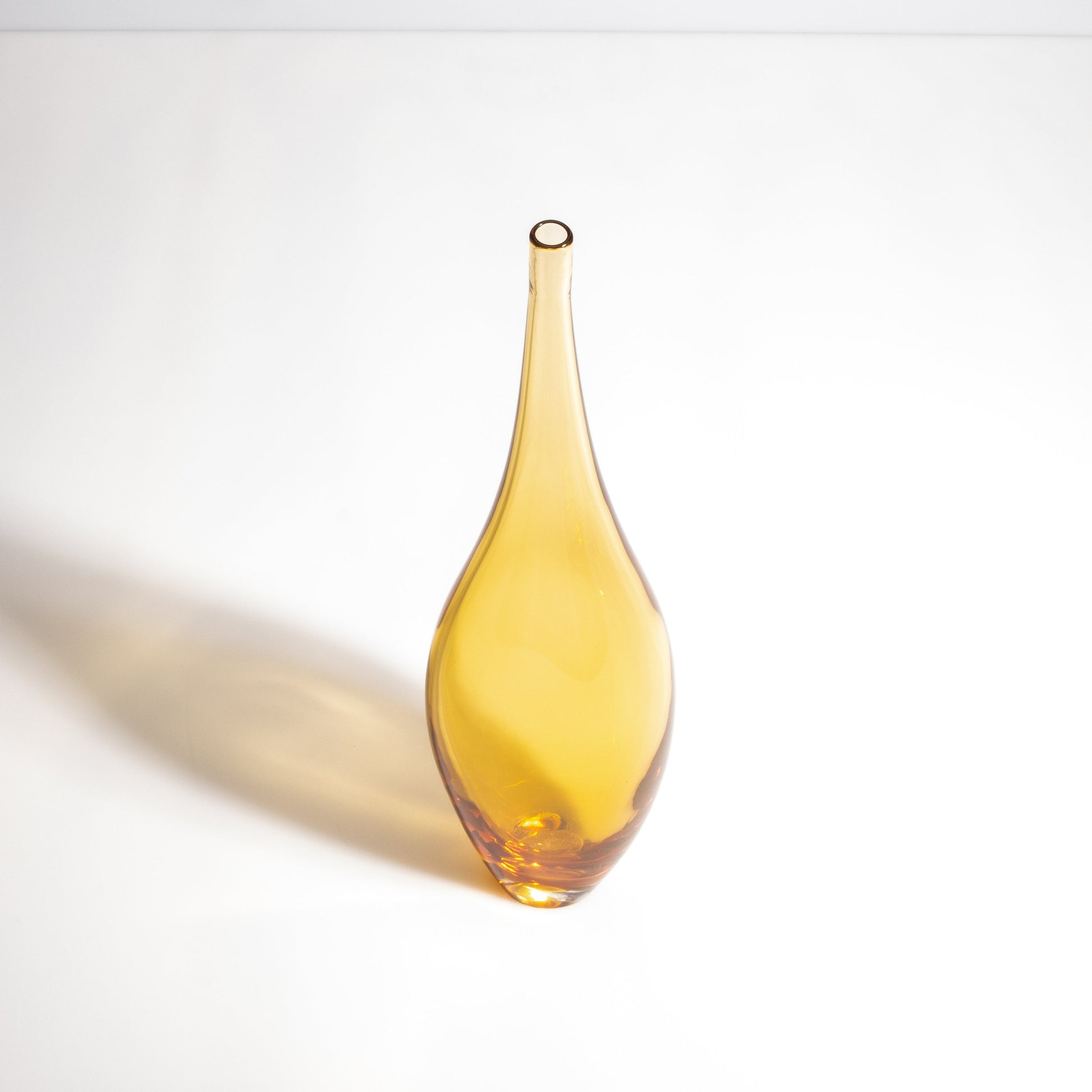 Murano Tall Vase in Amber