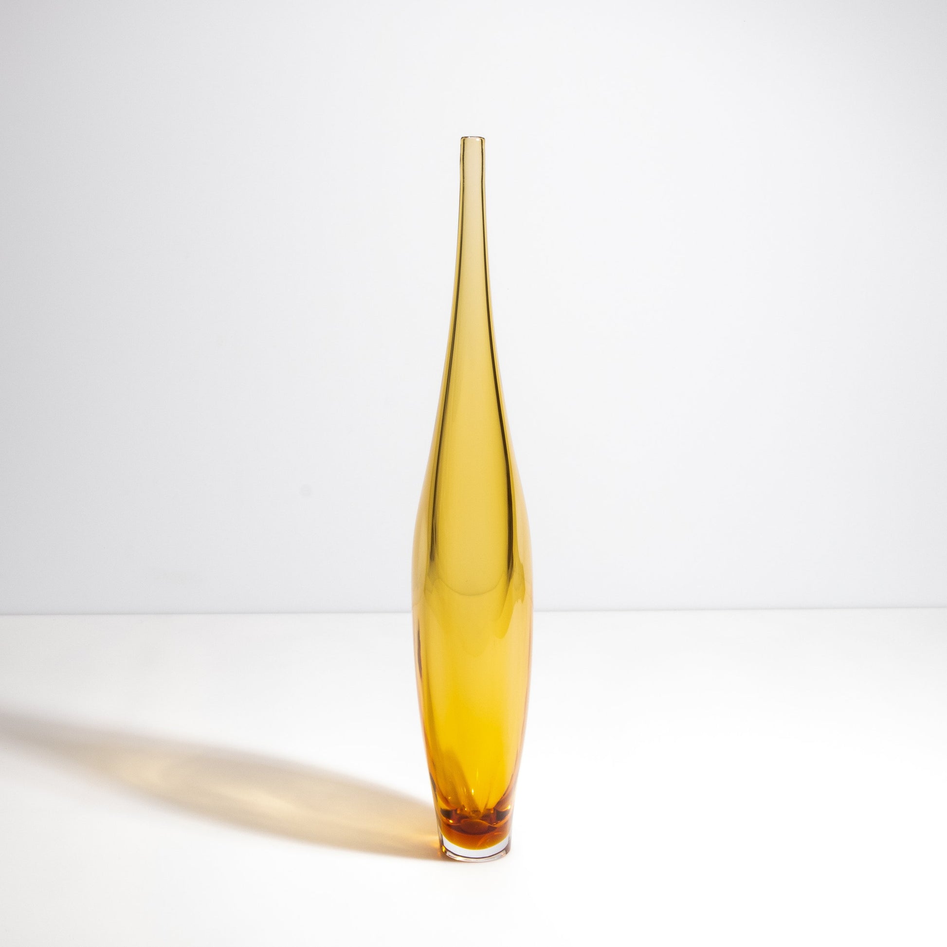 Murano Tall Vase in Amber