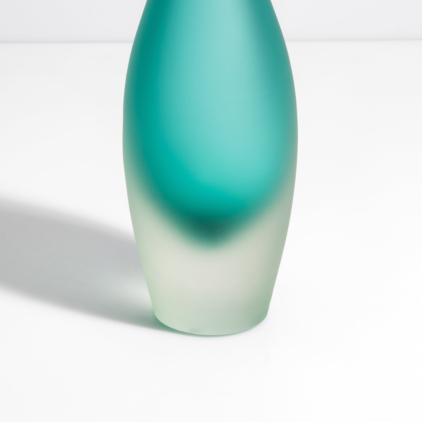 Murano Flute Vase in Teal