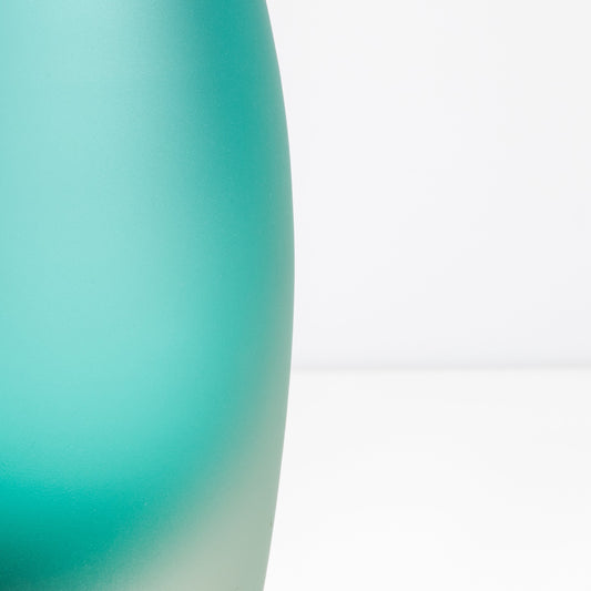 Murano Flute Vase in Teal