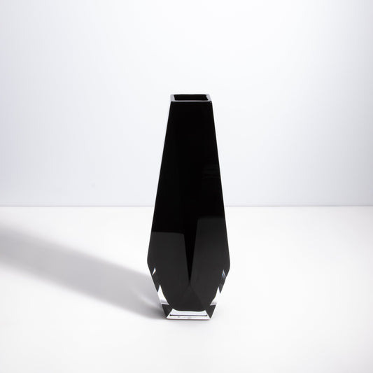 Murano Goccia Vase in Onyx Black