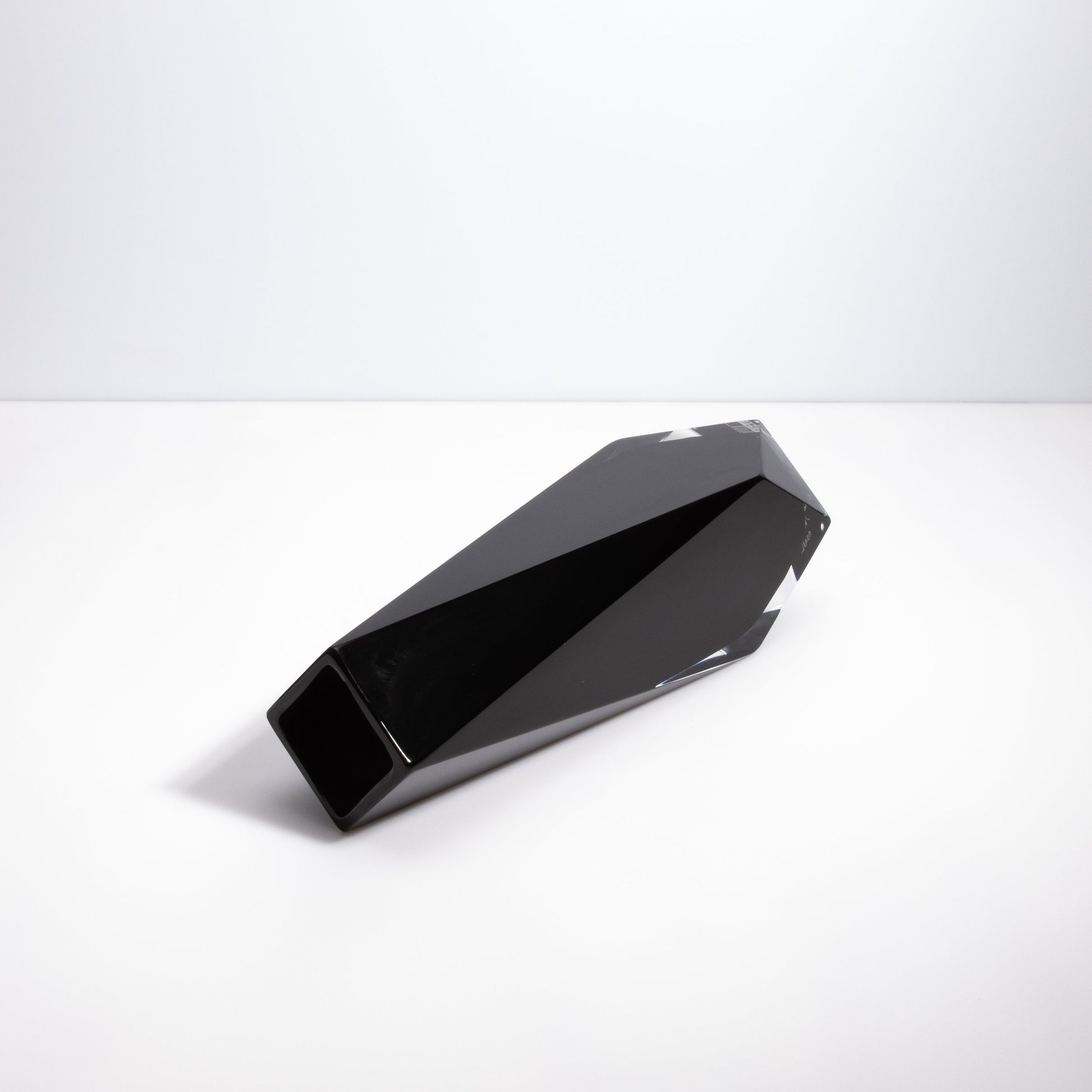 Murano Goccia Vase in Onyx Black