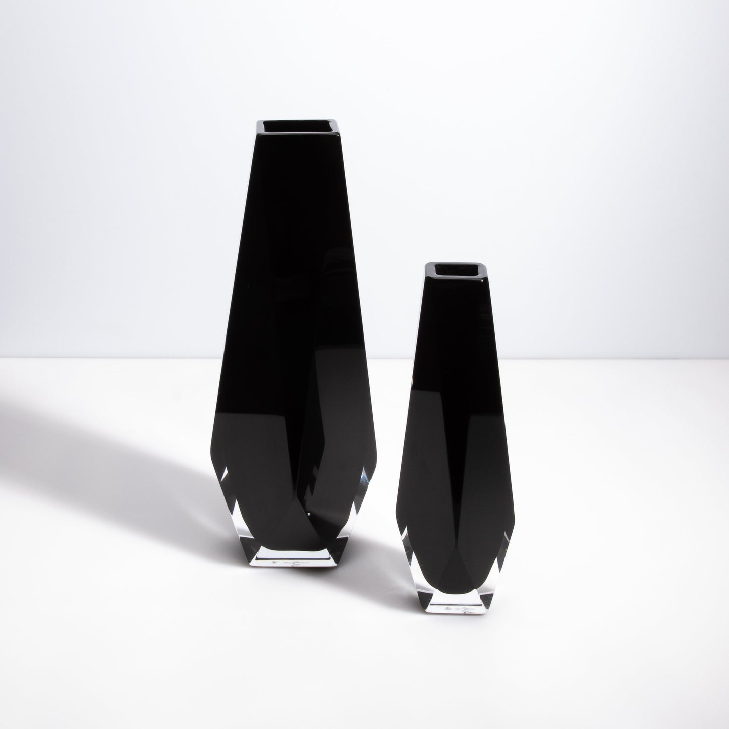 Murano Goccia Vase in Black Onyx