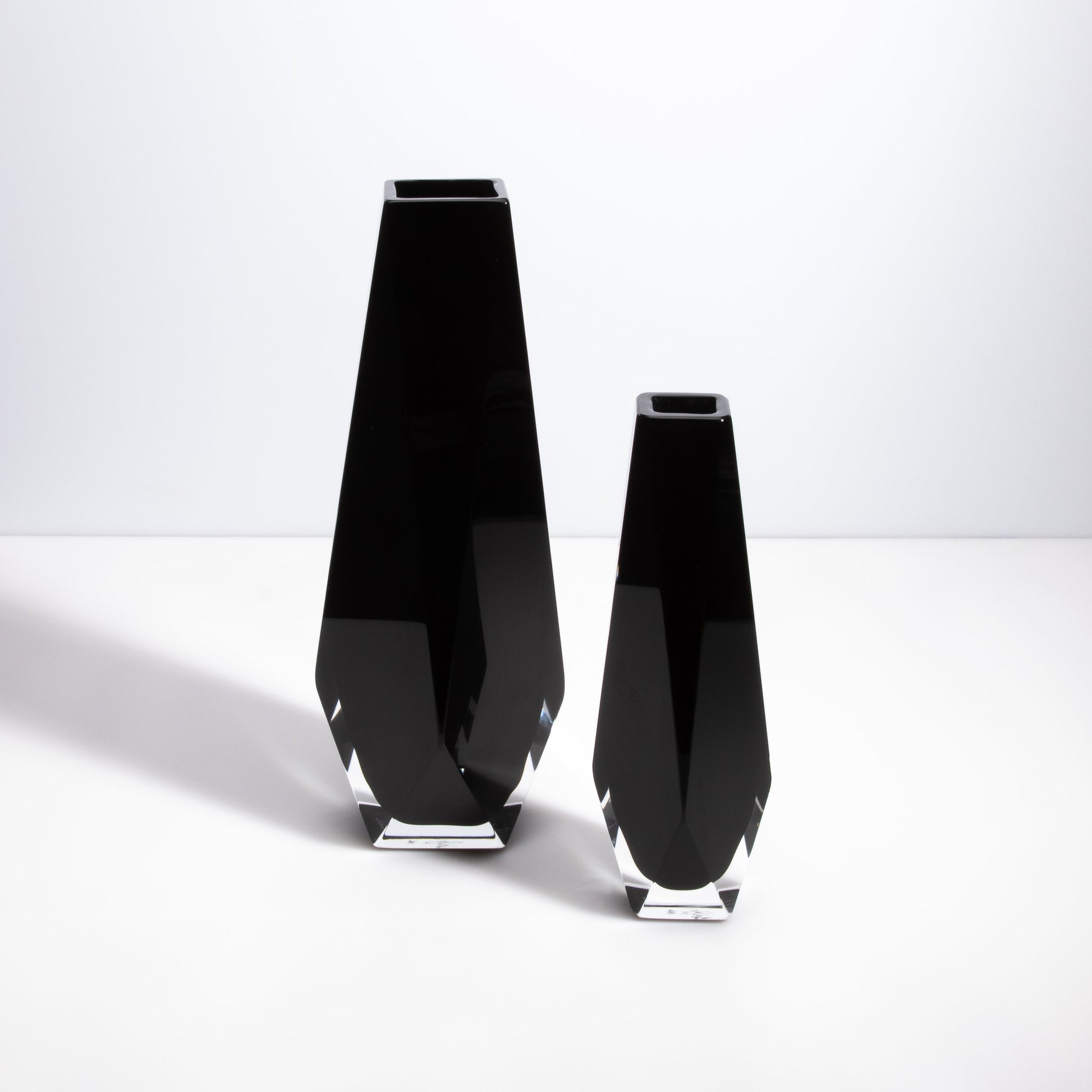 Murano Goccia Vase in Black Onyx