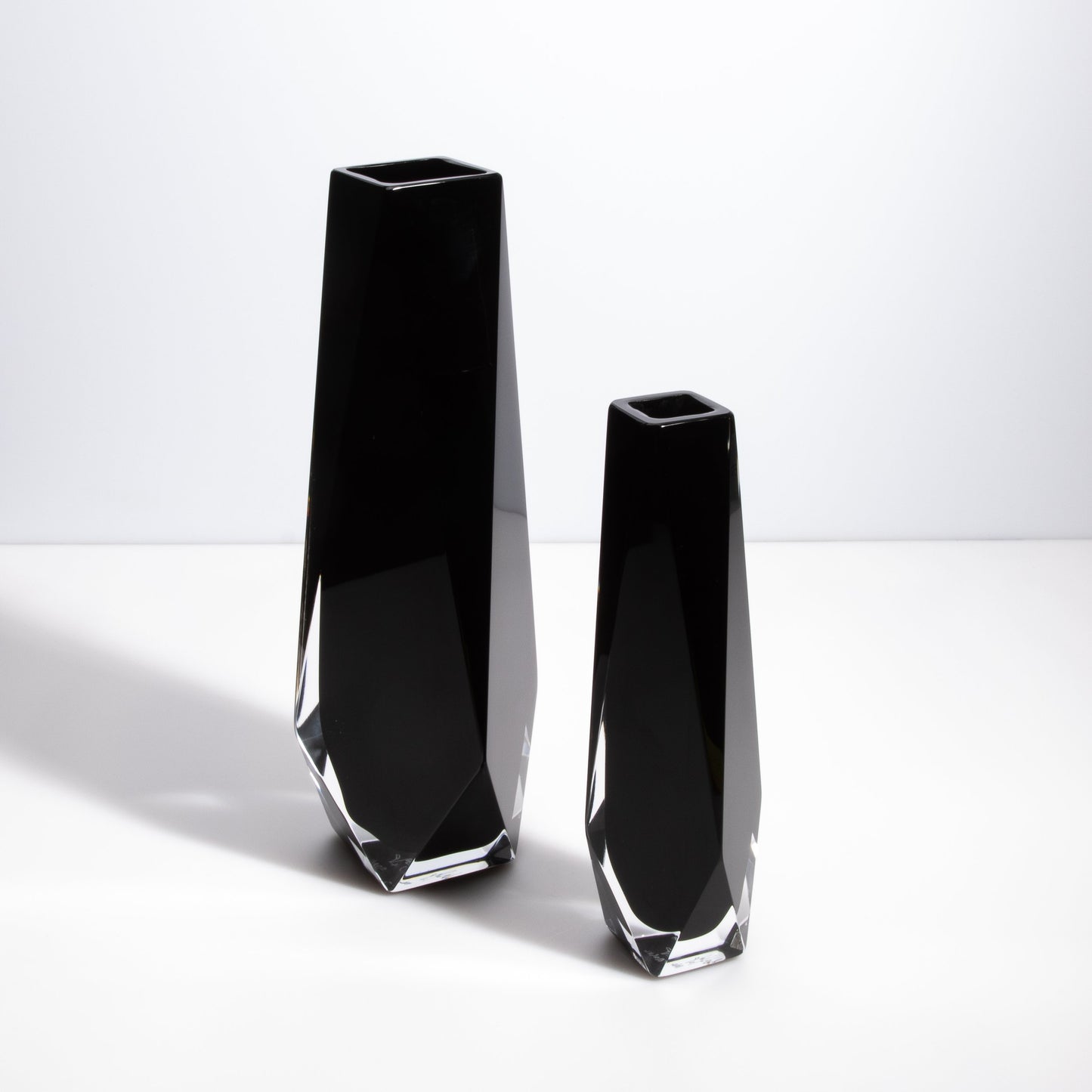 Murano Goccia Vase in Black Onyx