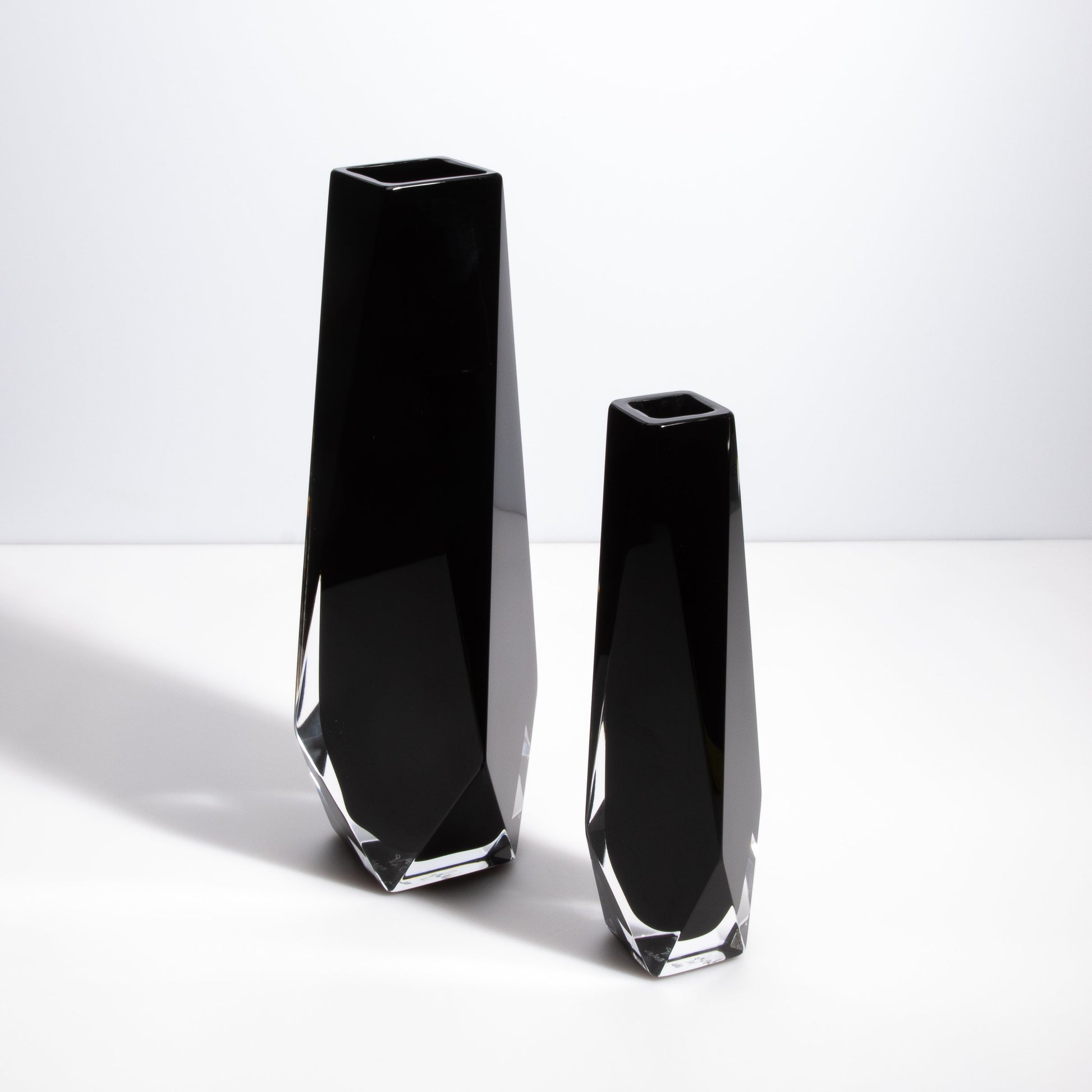 Murano Goccia Vase in Black Onyx