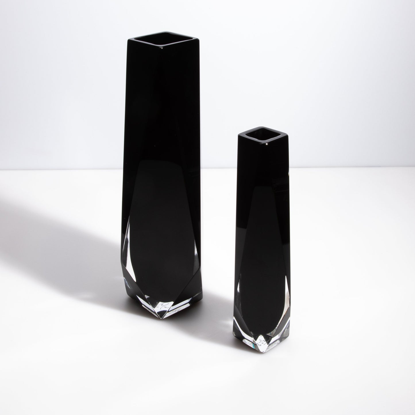 Murano Goccia Vase in Black Onyx