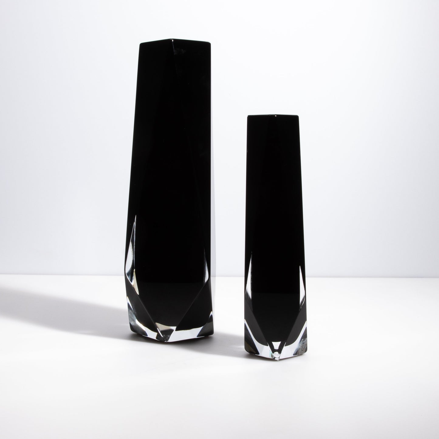Murano Goccia Vase in Black Onyx