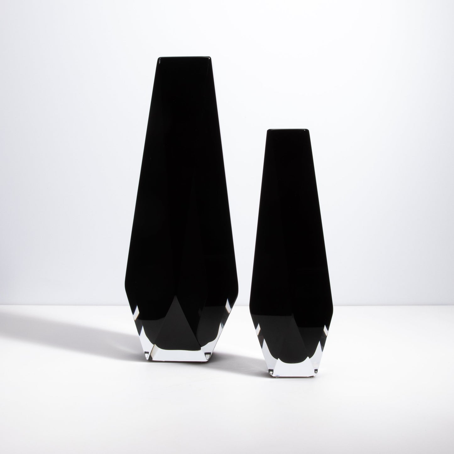 Murano Goccia Vase in Black Onyx